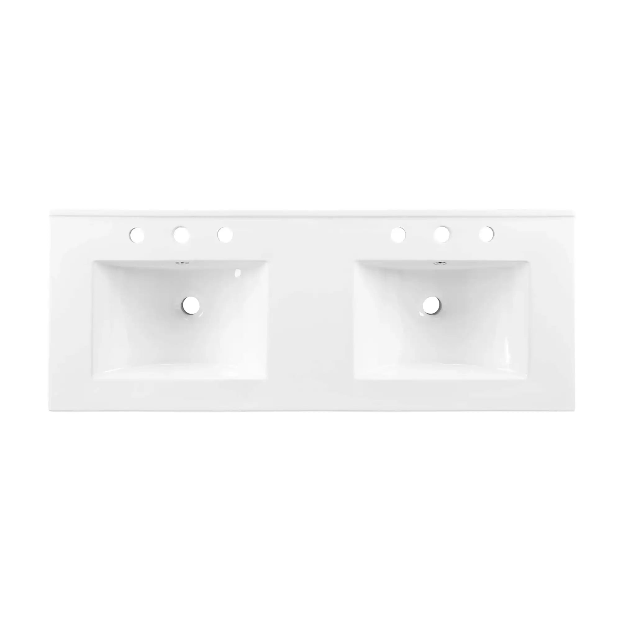 Cayman 48" Double Basin Bathroom Sink by Modway - Best Buy Furniture