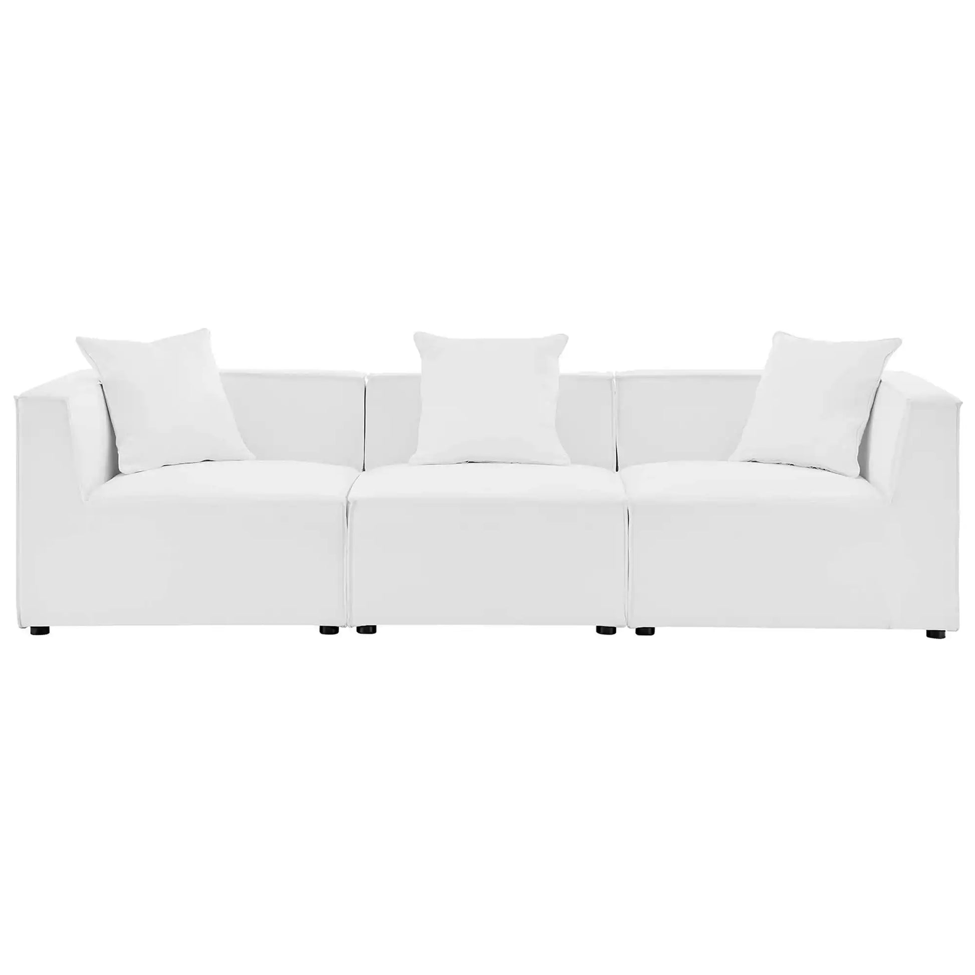 Saybrook 3-Piece Outdoor Patio Upholstered Sectional Sofa by Modway - Best Buy Furniture