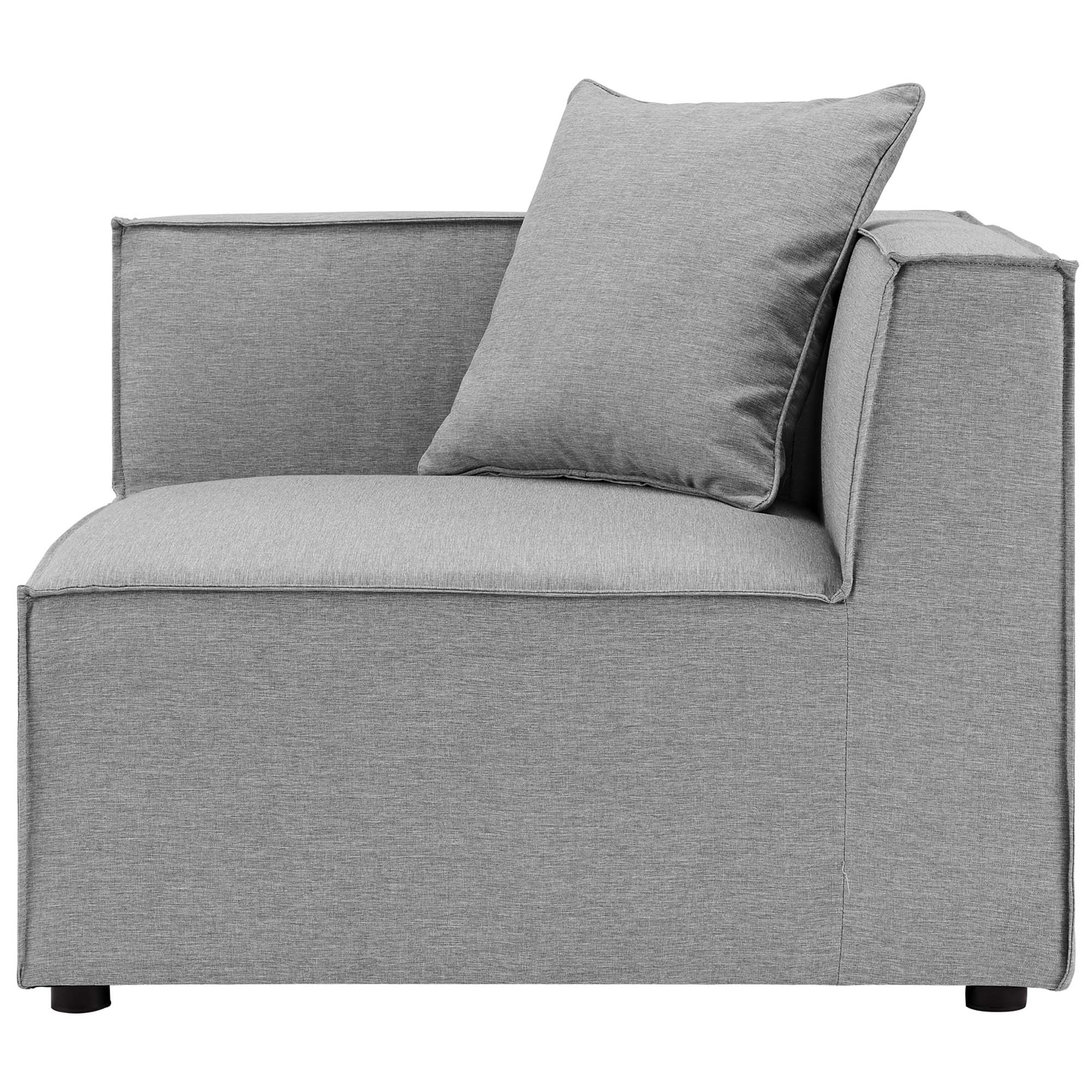 Saybrook 4-Piece Outdoor Patio Upholstered Sectional Sofa by Modway - Best Buy Furniture