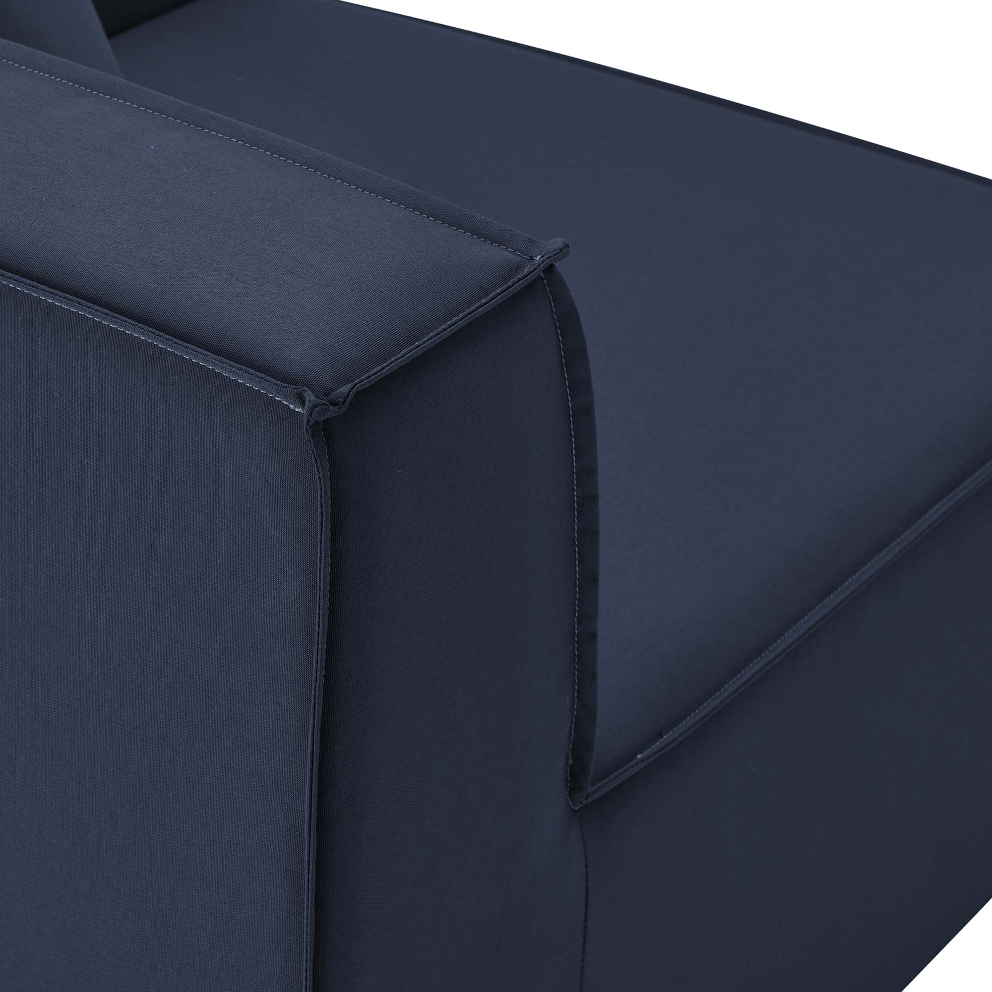 Saybrook 4-Piece Outdoor Patio Upholstered Sectional Sofa by Modway - Best Buy Furniture