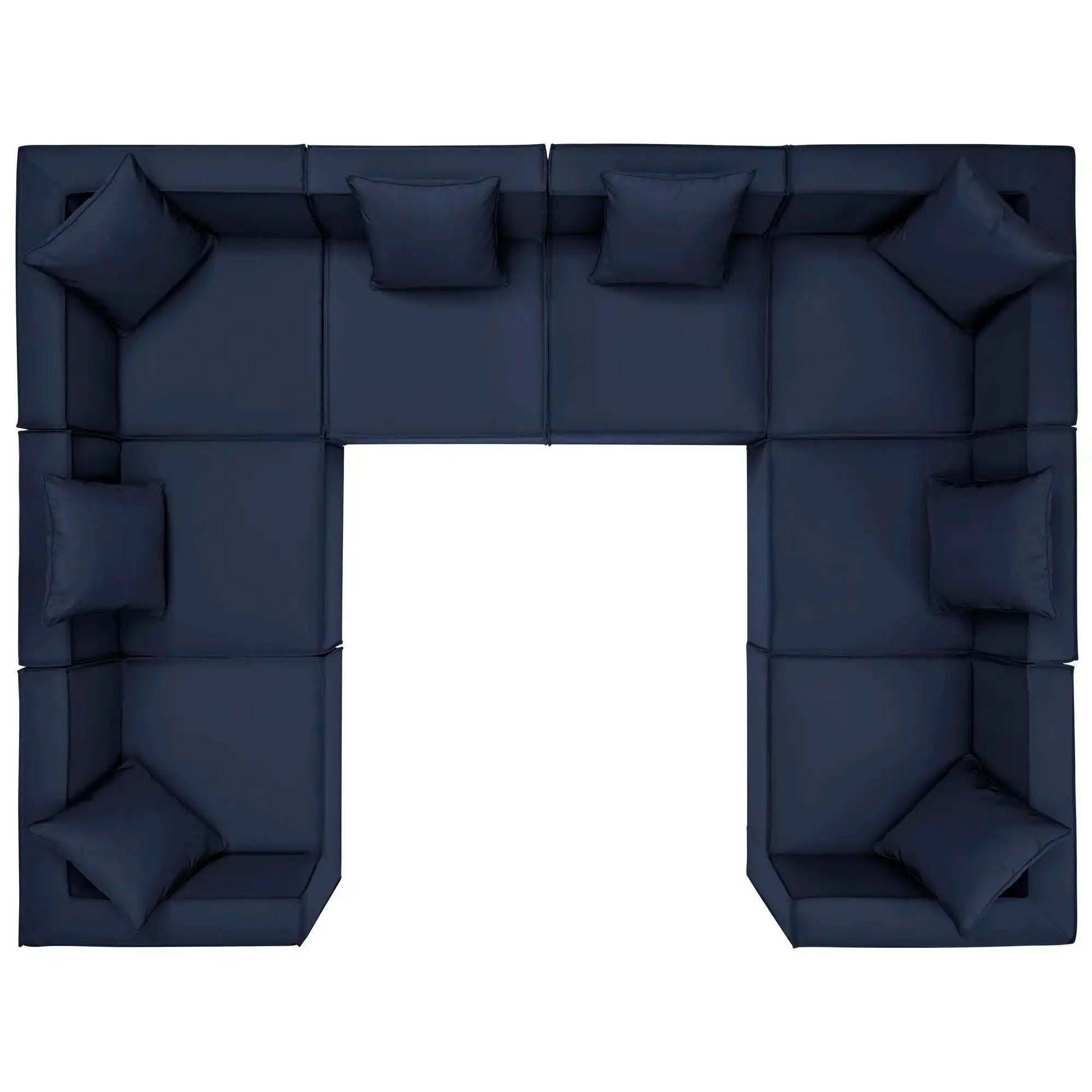Saybrook 8-Piece Outdoor Patio Upholstered Sectional Sofa by Modway - Best Buy Furniture