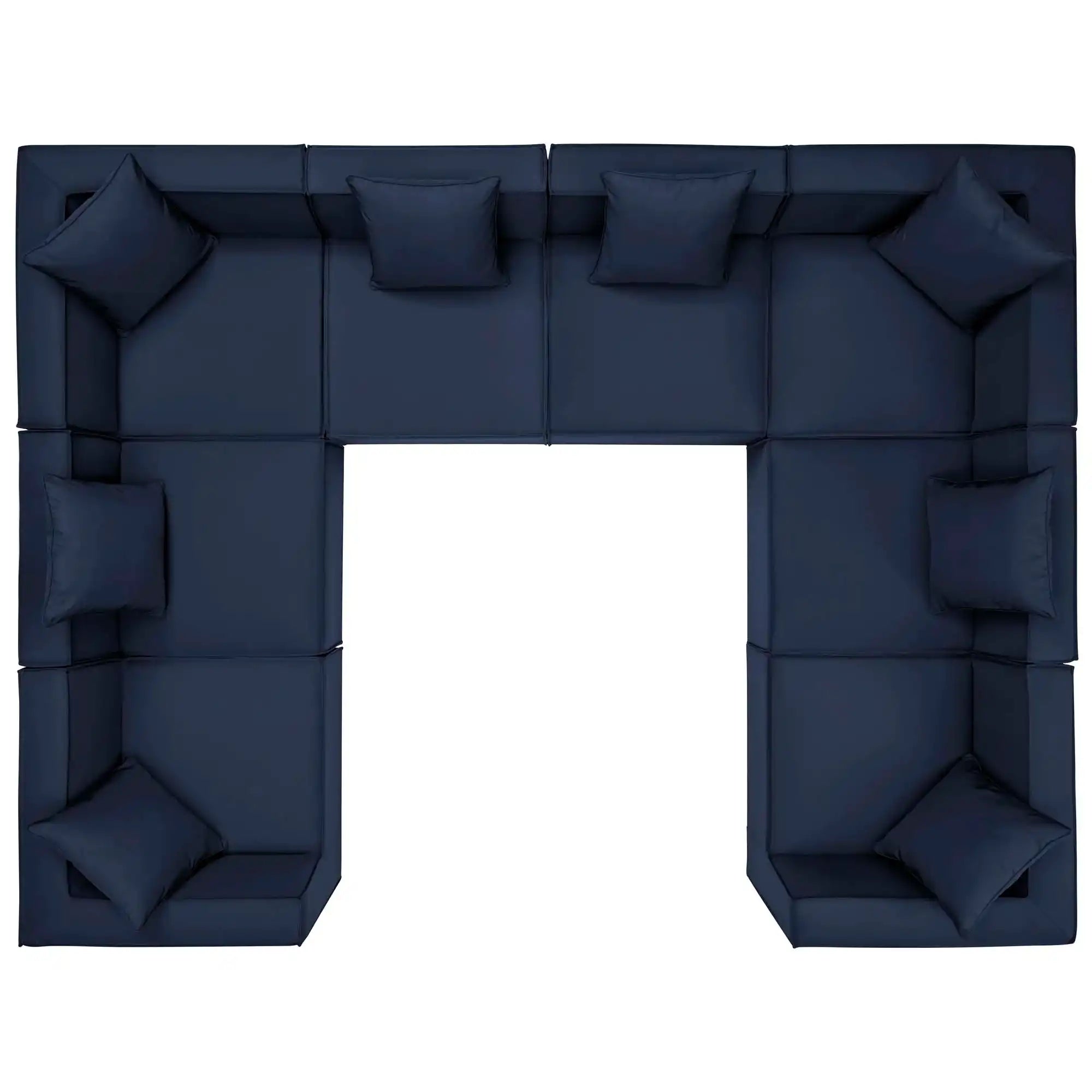 Saybrook 8-Piece Outdoor Patio Upholstered Sectional Sofa by Modway - Best Buy Furniture