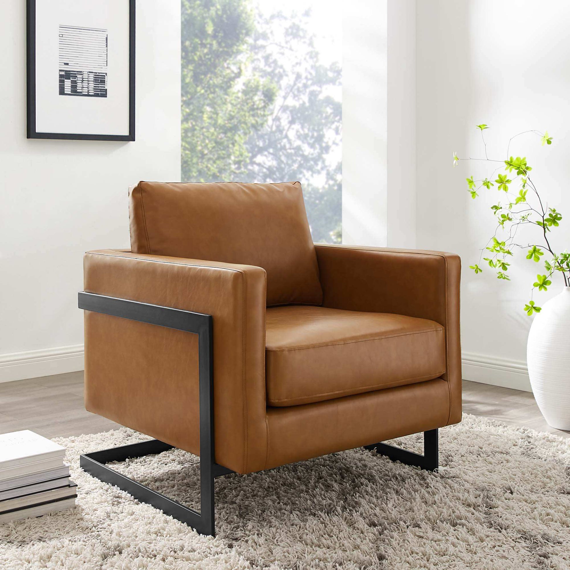 Posse Vegan Leather Accent Chair by Modway - Best Buy Furniture