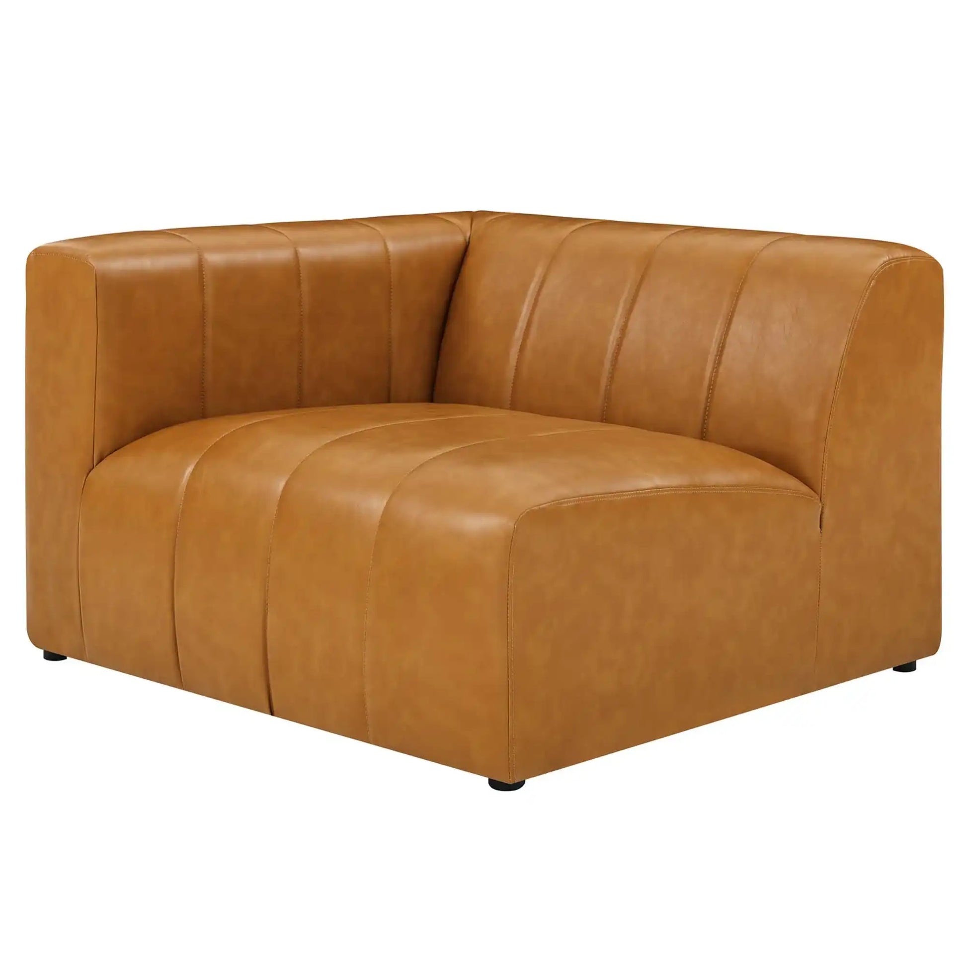 Bartlett Vegan Leather Left-Arm Chair by Modway - Best Buy Furniture