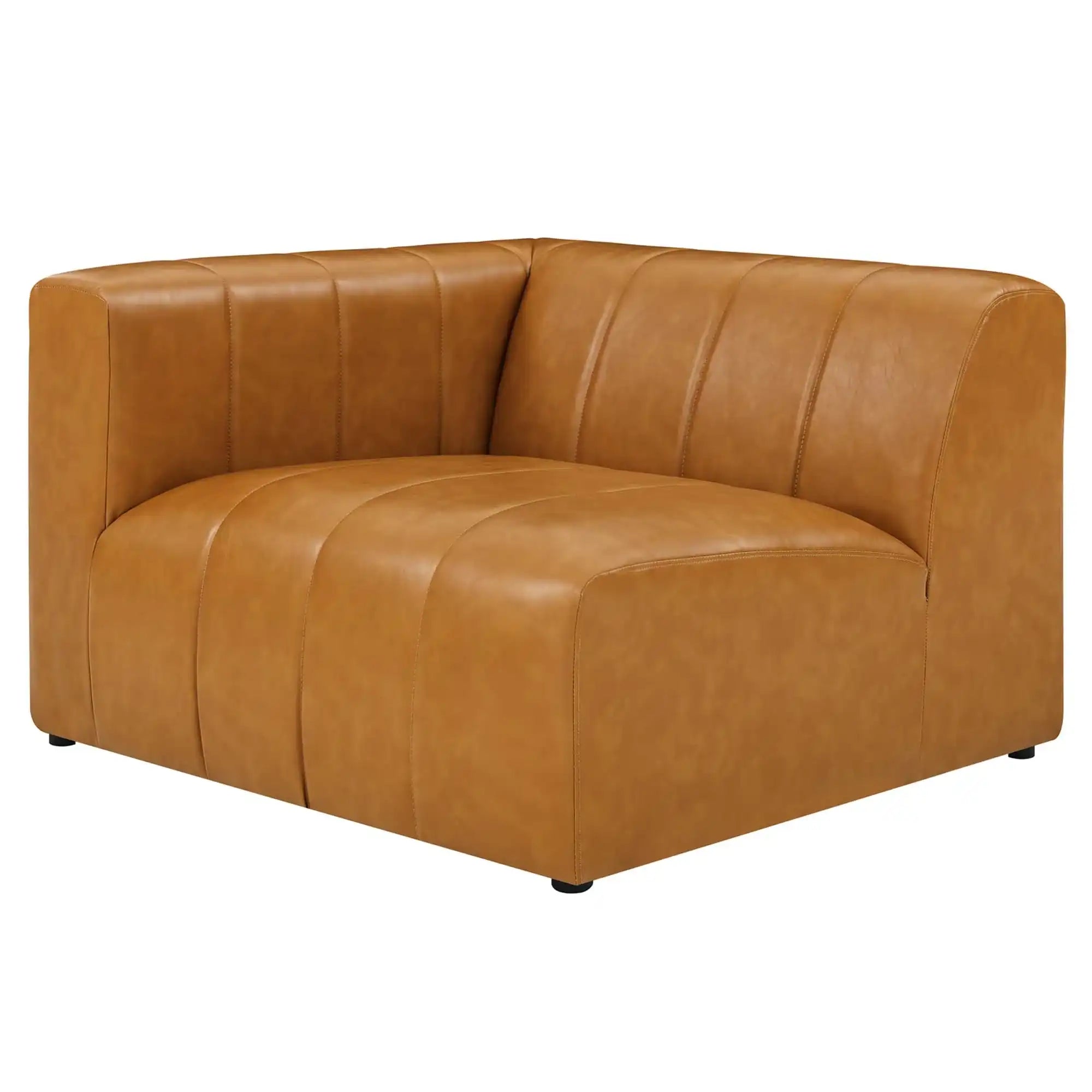 Bartlett Vegan Leather Left-Arm Chair by Modway - Best Buy Furniture