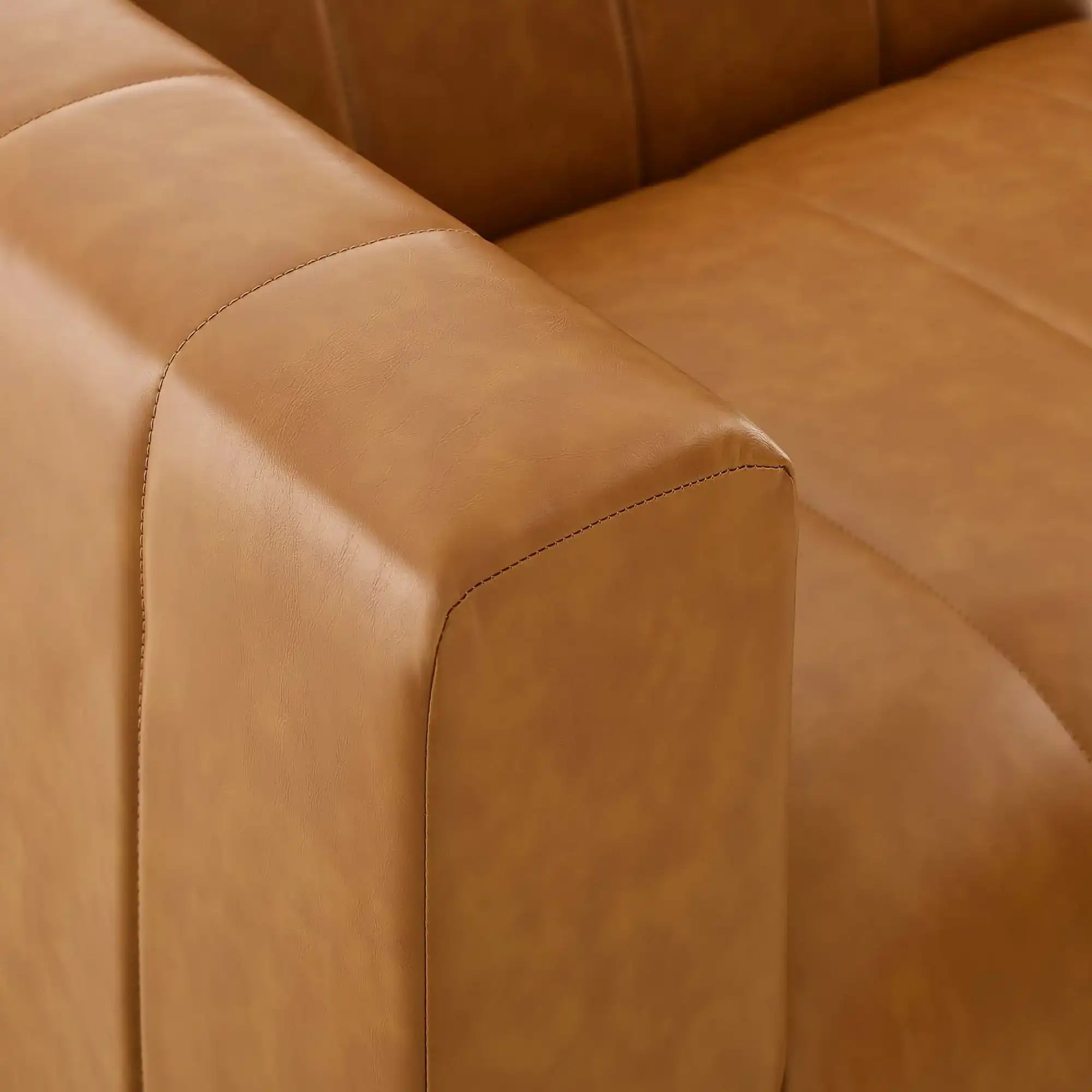 Bartlett Vegan Leather Left-Arm Chair by Modway - Best Buy Furniture