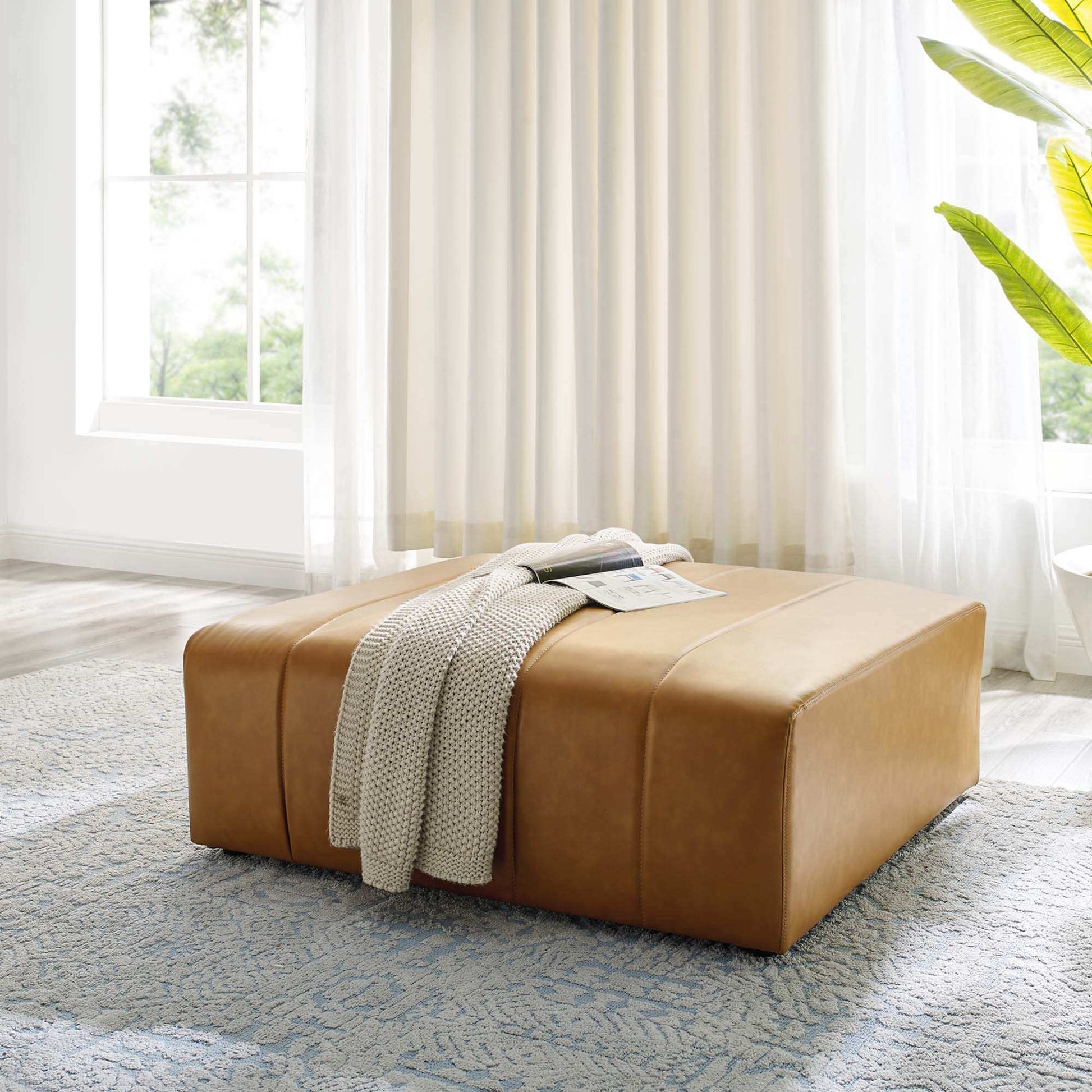Bartlett Vegan Leather Ottoman by Modway - Best Buy Furniture