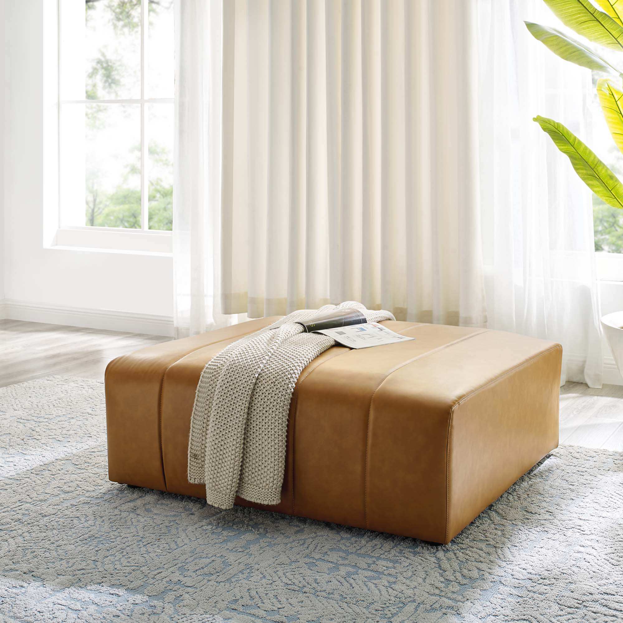 Bartlett Vegan Leather Ottoman by Modway - Best Buy Furniture