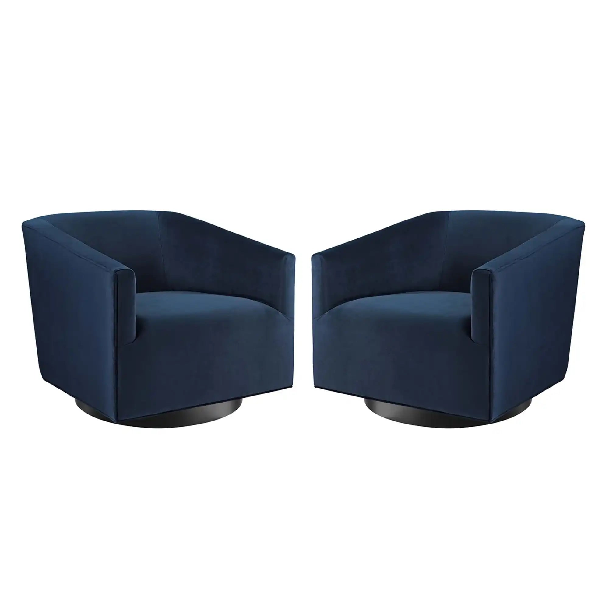 Twist Performance Velvet Swivel Chair Set of 2 by Modway - Best Buy Furniture