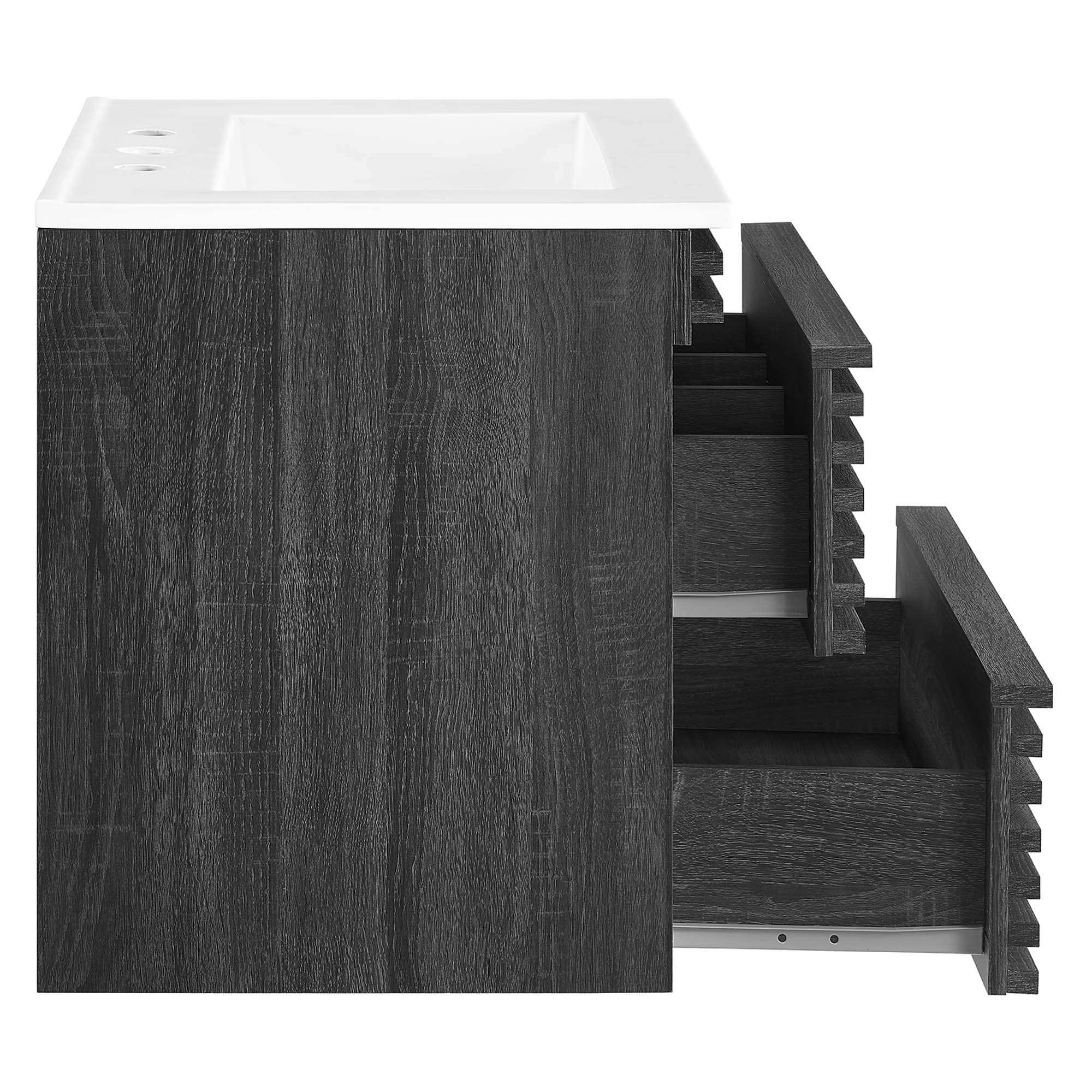 Render 24" Wall-Mount Bathroom Vanity by Modway - Best Buy Furniture