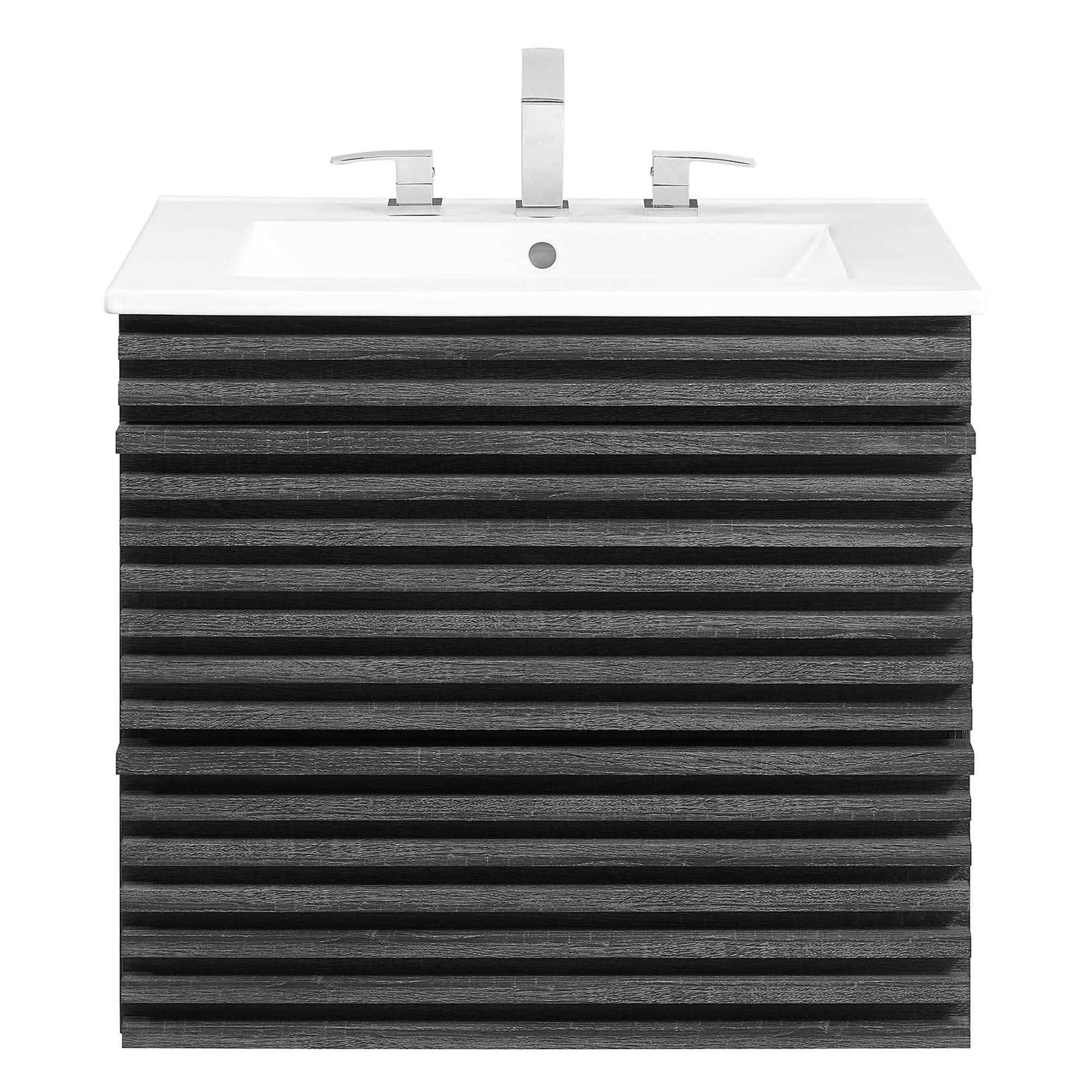 Render 24" Wall-Mount Bathroom Vanity by Modway - Best Buy Furniture