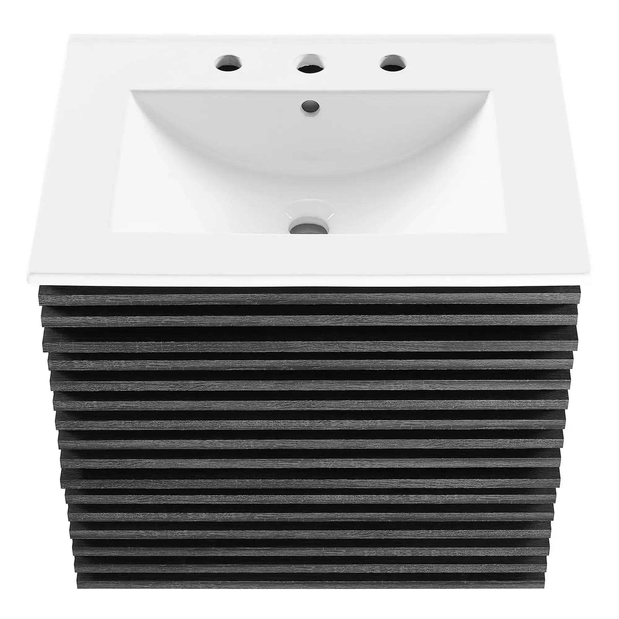Render 24" Wall-Mount Bathroom Vanity by Modway - Best Buy Furniture