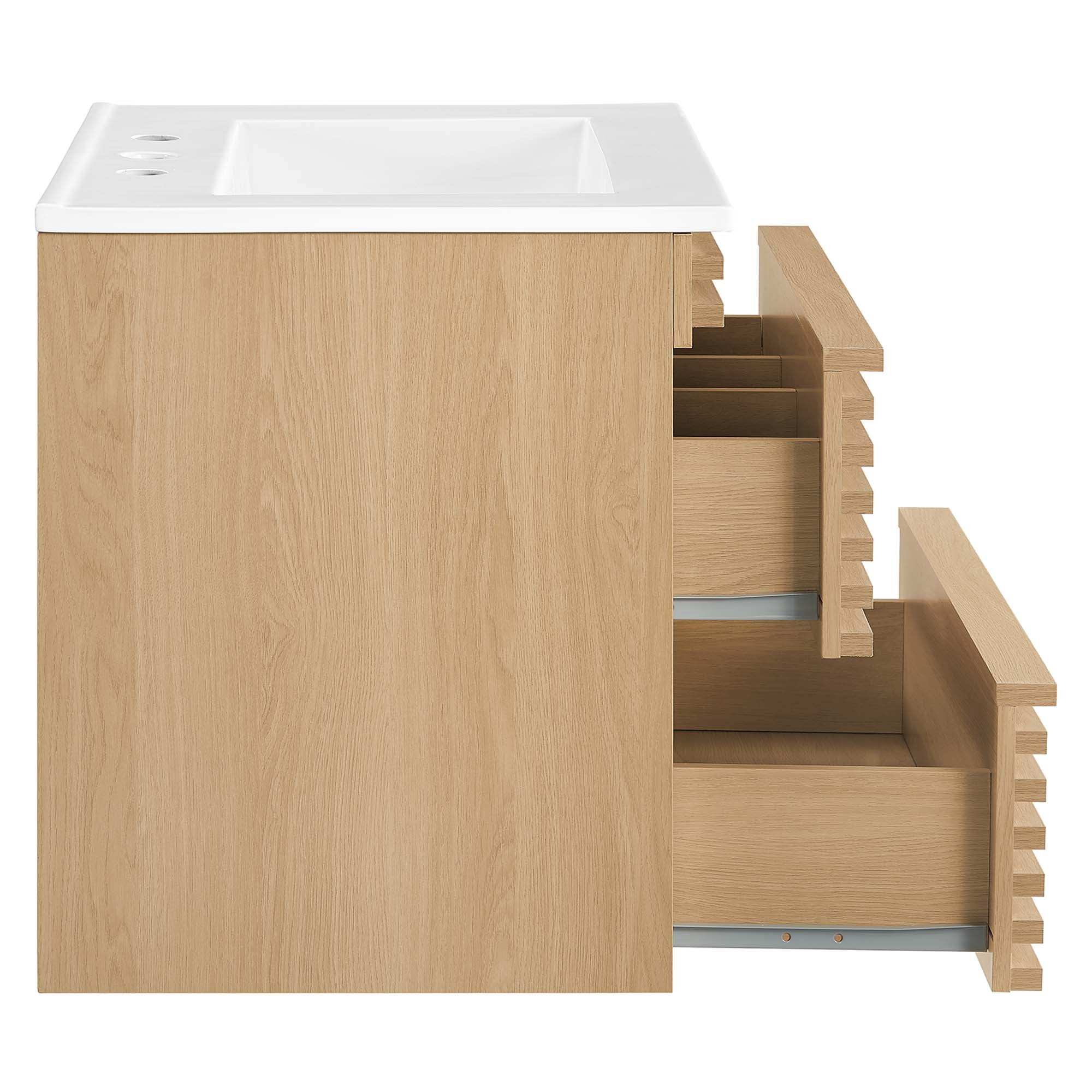 Render 24" Wall-Mount Bathroom Vanity by Modway - Best Buy Furniture
