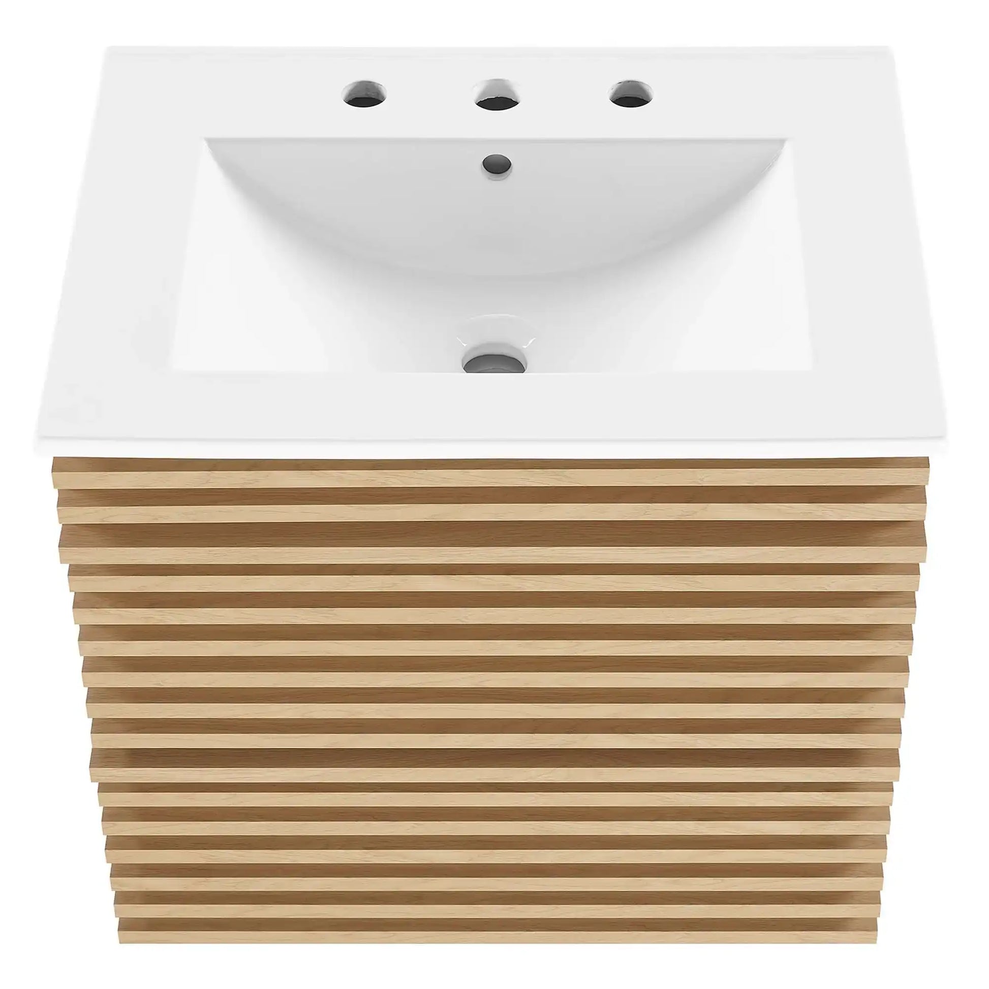 Render 24" Wall-Mount Bathroom Vanity by Modway - Best Buy Furniture