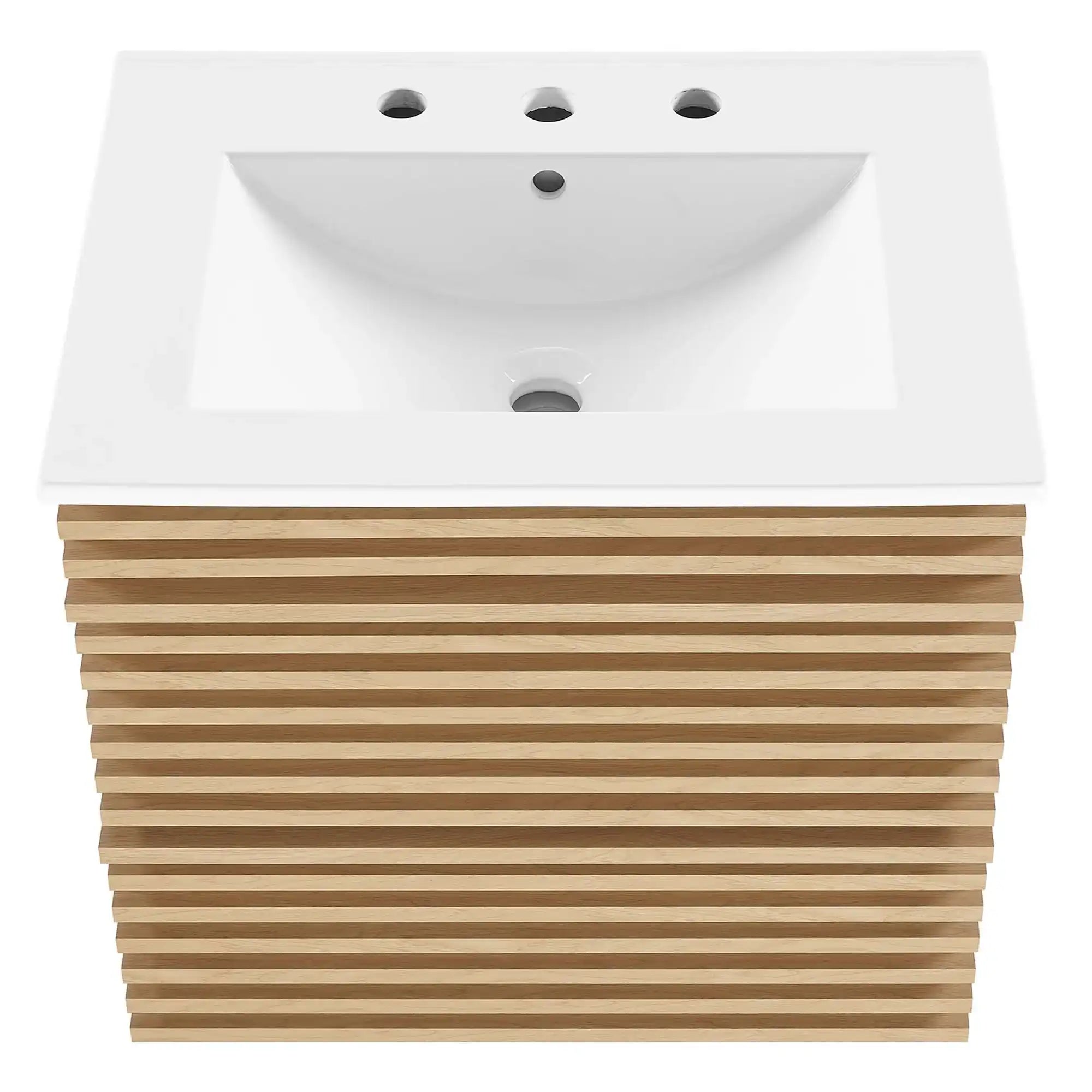 Render 24" Wall-Mount Bathroom Vanity by Modway - Best Buy Furniture