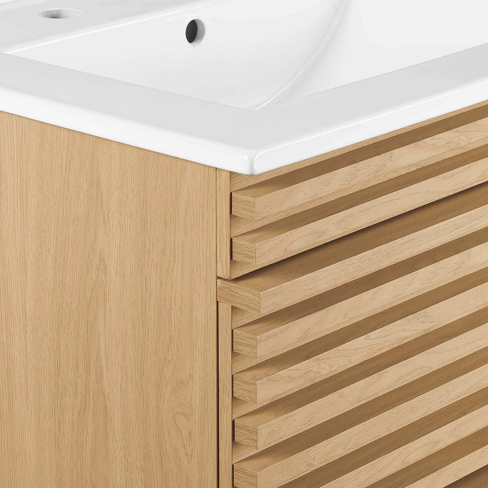 Render 24" Wall-Mount Bathroom Vanity by Modway - Best Buy Furniture