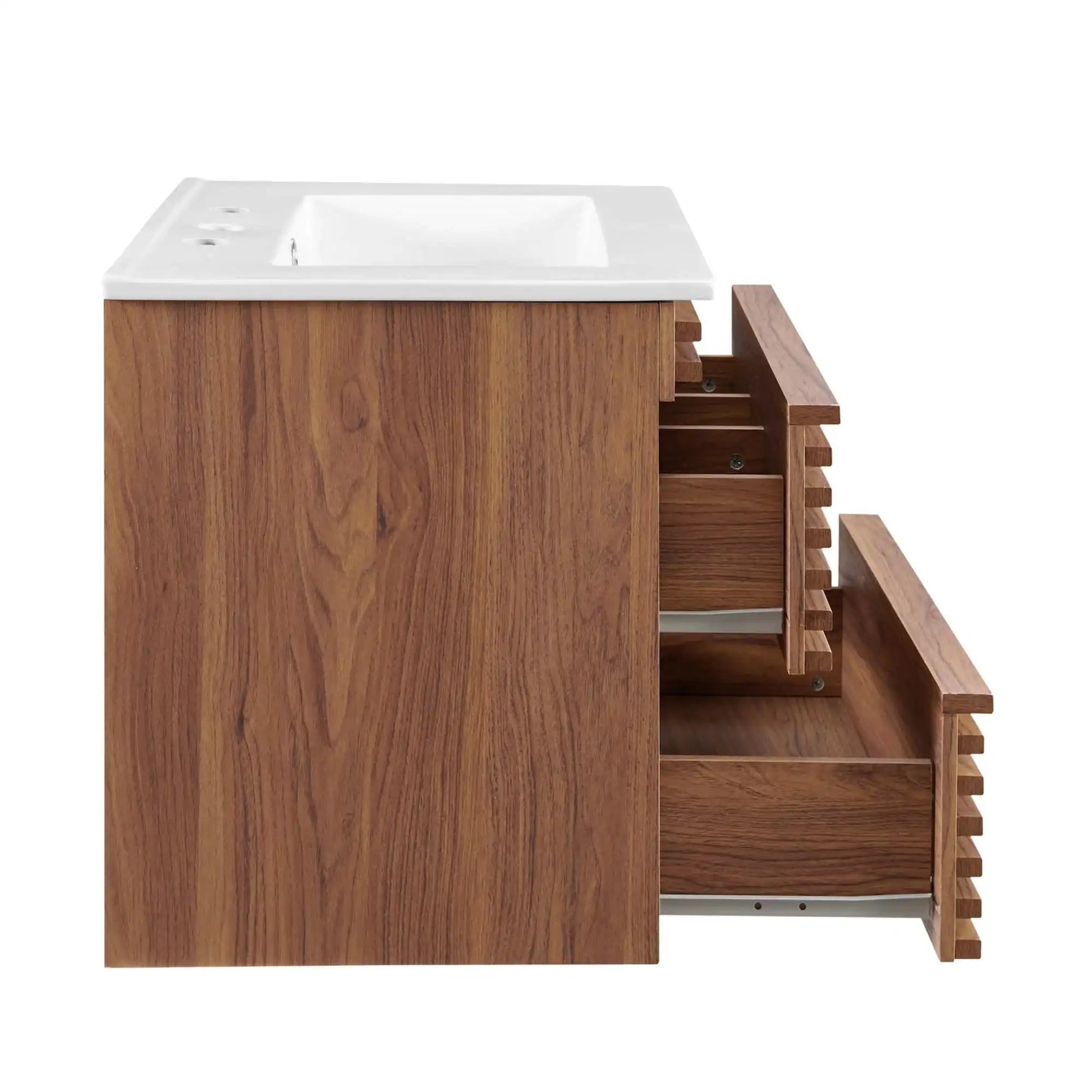 Render 24" Wall-Mount Bathroom Vanity by Modway - Best Buy Furniture