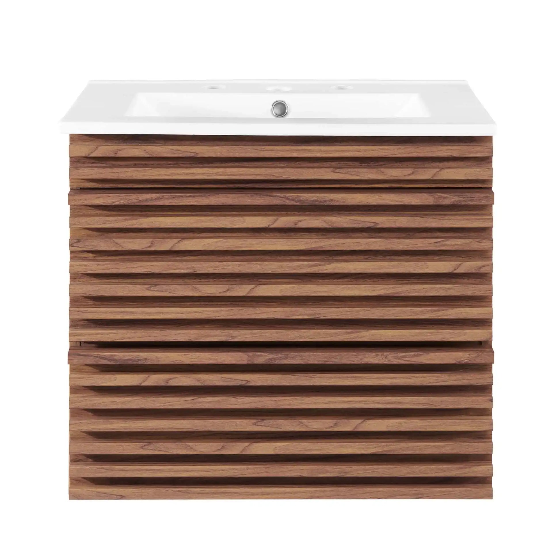 Render 24" Wall-Mount Bathroom Vanity by Modway - Best Buy Furniture