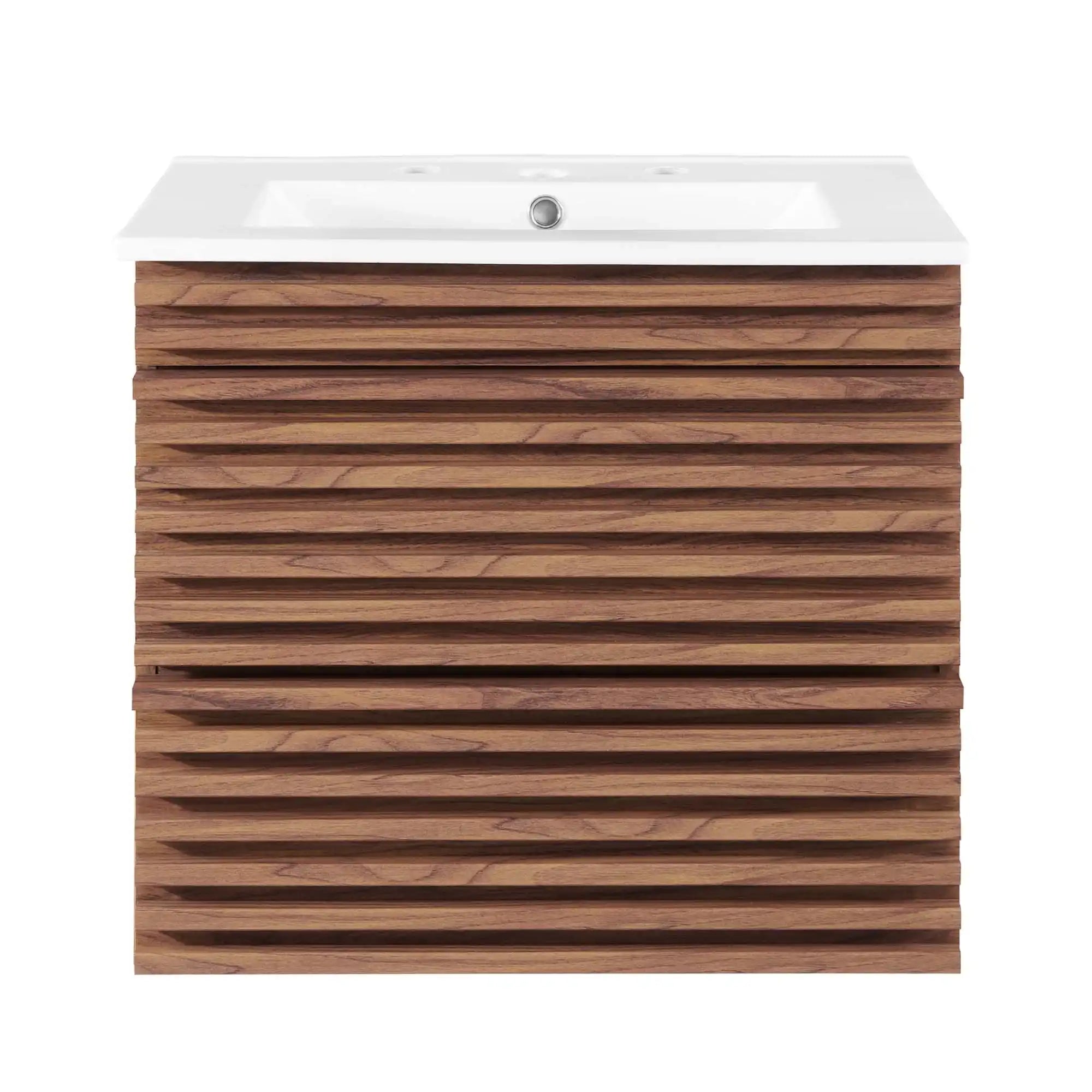 Render 24" Wall-Mount Bathroom Vanity by Modway - Best Buy Furniture