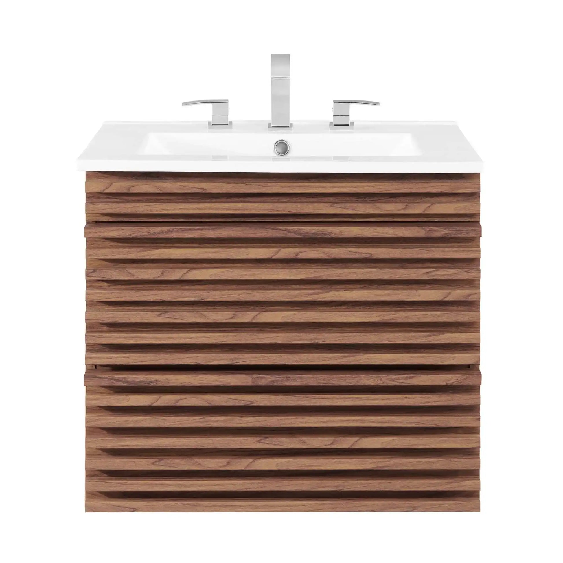 Render 24" Wall-Mount Bathroom Vanity by Modway - Best Buy Furniture