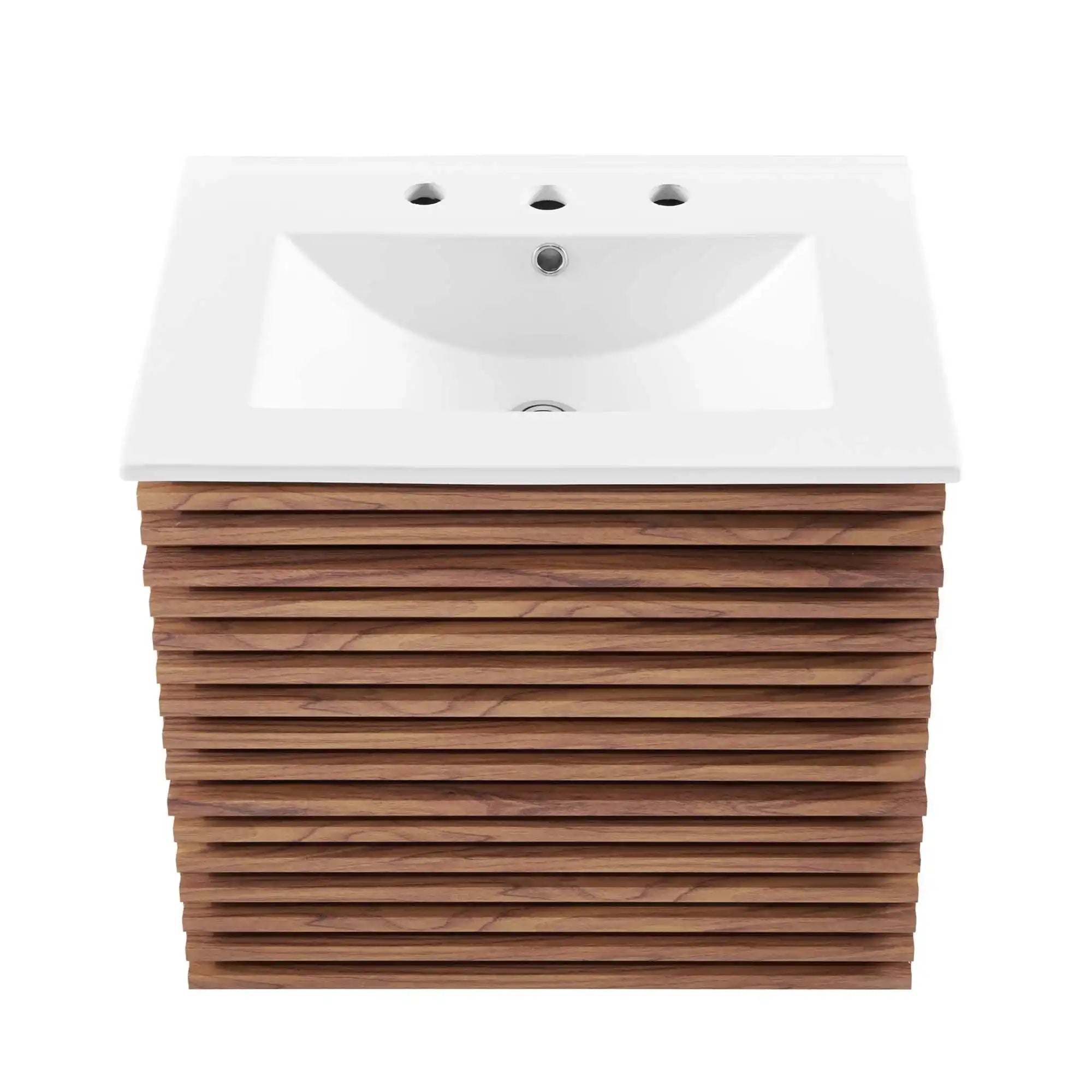 Render 24" Wall-Mount Bathroom Vanity by Modway - Best Buy Furniture