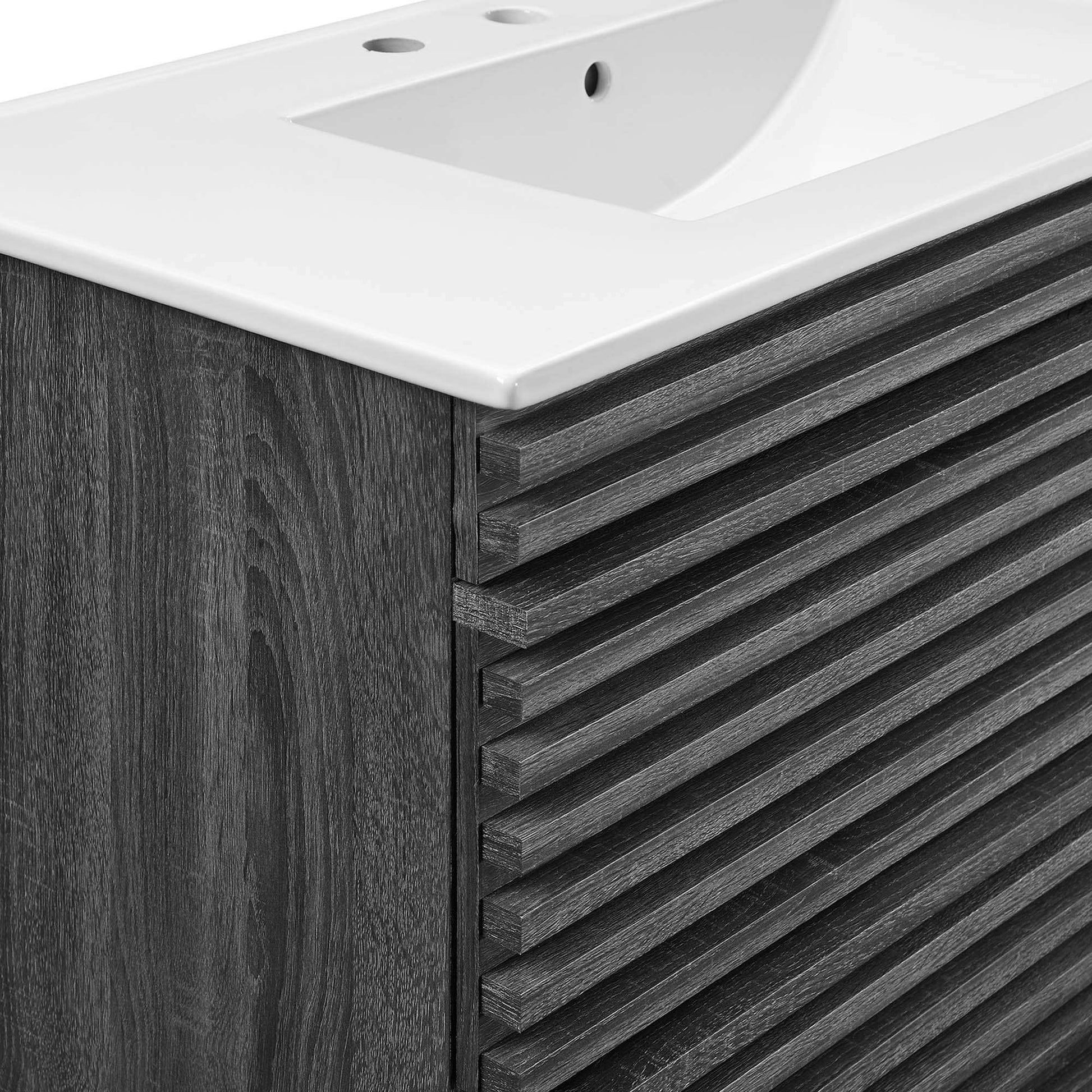 Render 36" Wall-Mount Bathroom Vanity by Modway - Best Buy Furniture