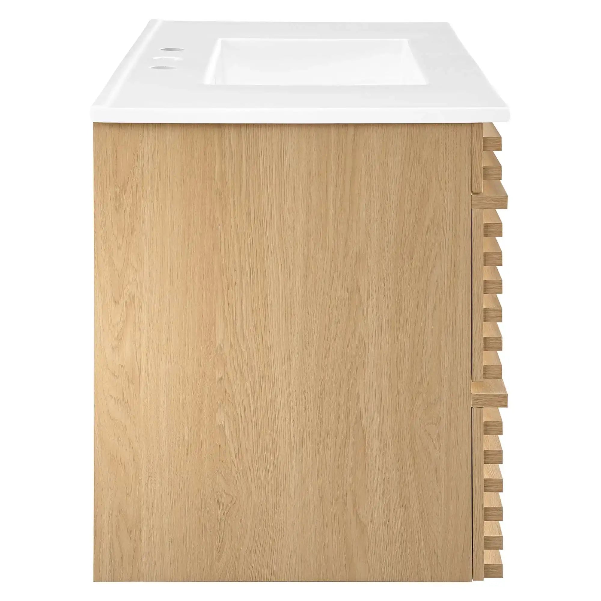 Render 36" Wall-Mount Bathroom Vanity by Modway - Best Buy Furniture