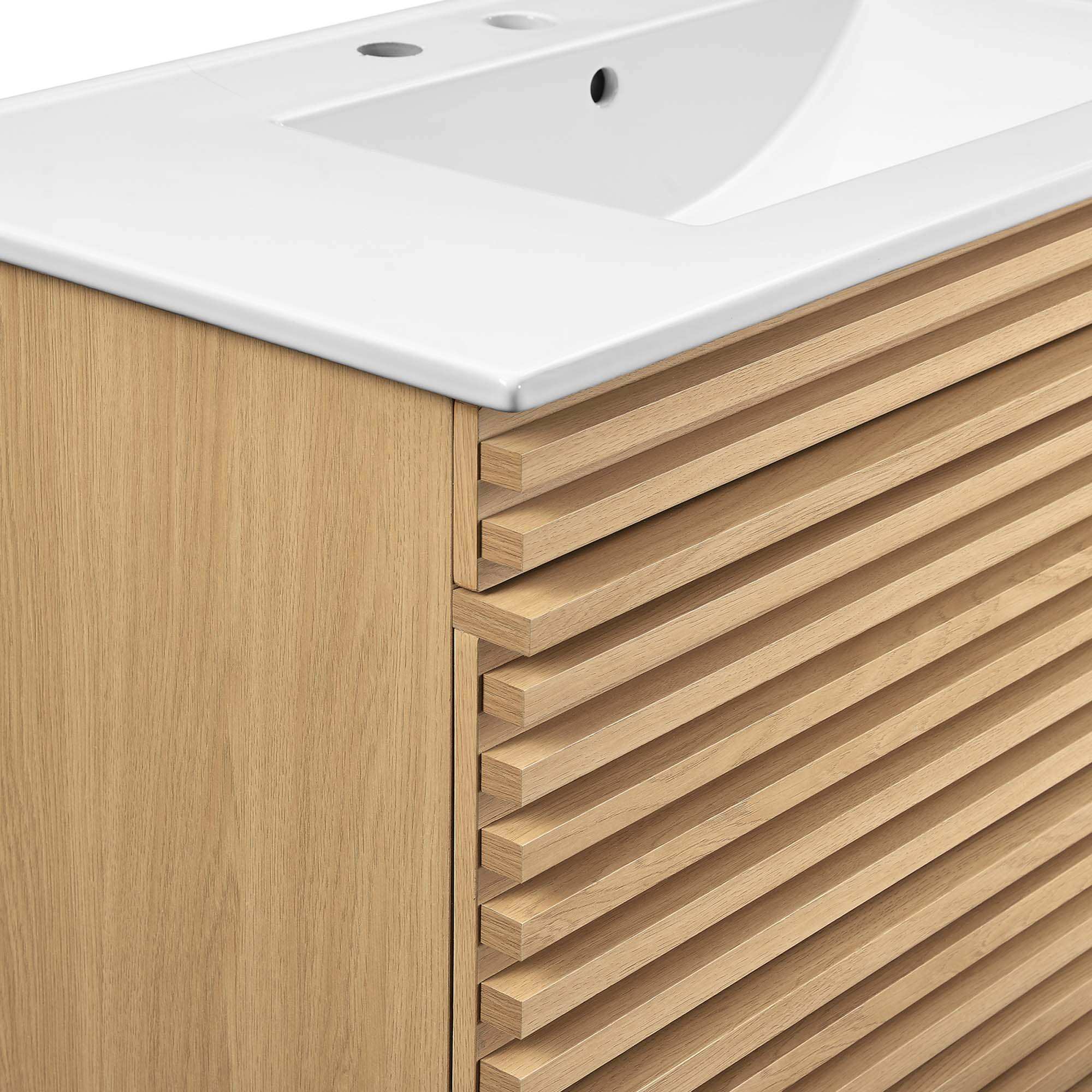 Render 36" Wall-Mount Bathroom Vanity by Modway - Best Buy Furniture