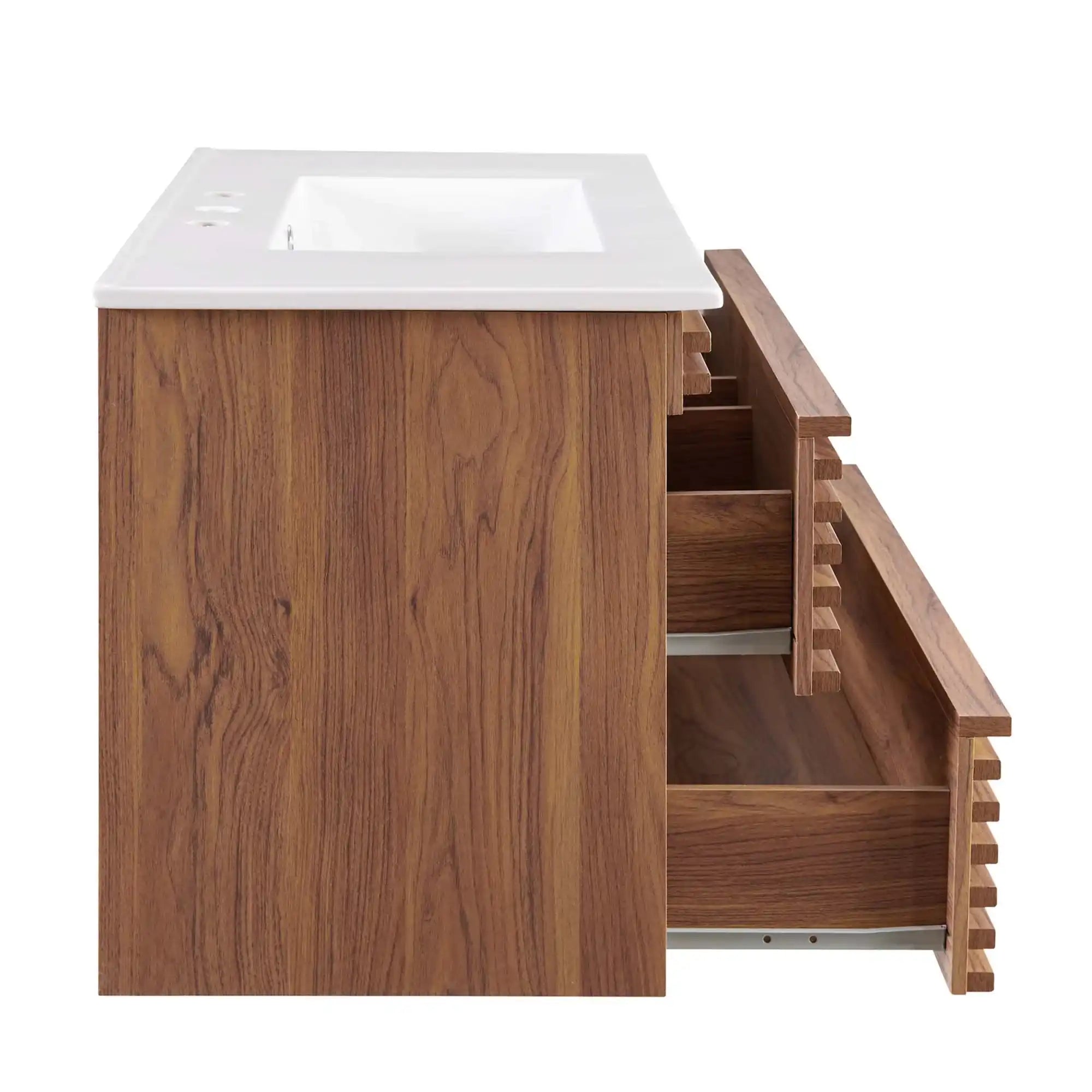 Render 36" Wall-Mount Bathroom Vanity by Modway - Best Buy Furniture