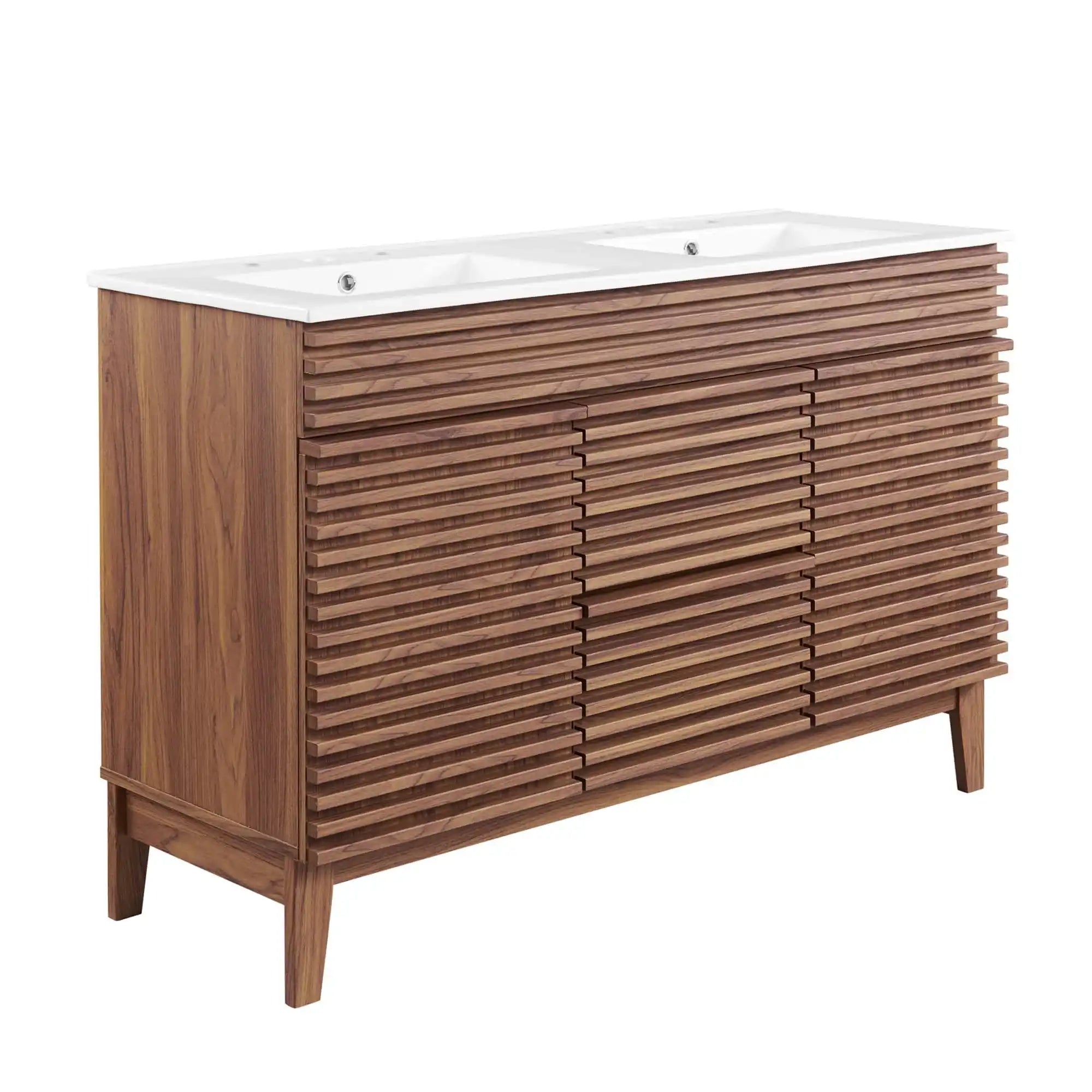 Render 48" Double Sink Bathroom Vanity by Modway - Best Buy Furniture