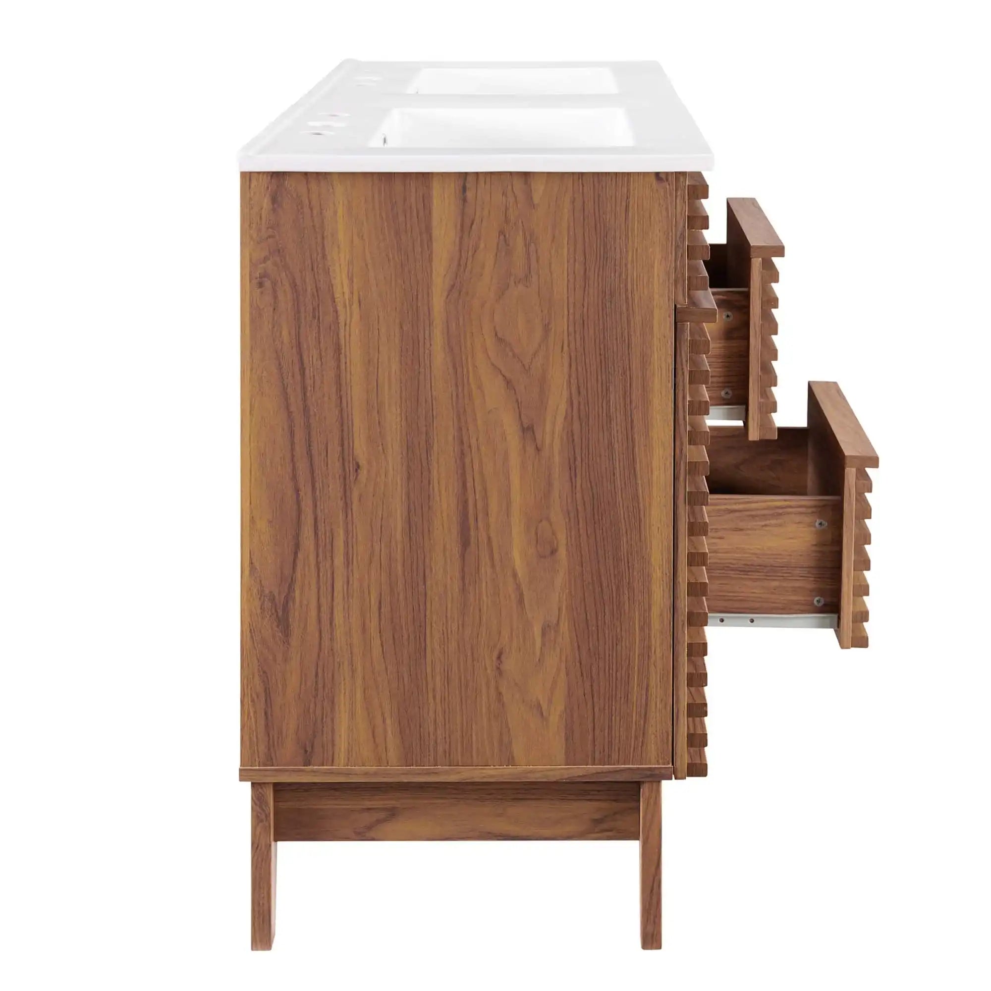 Render 48" Double Sink Bathroom Vanity by Modway - Best Buy Furniture