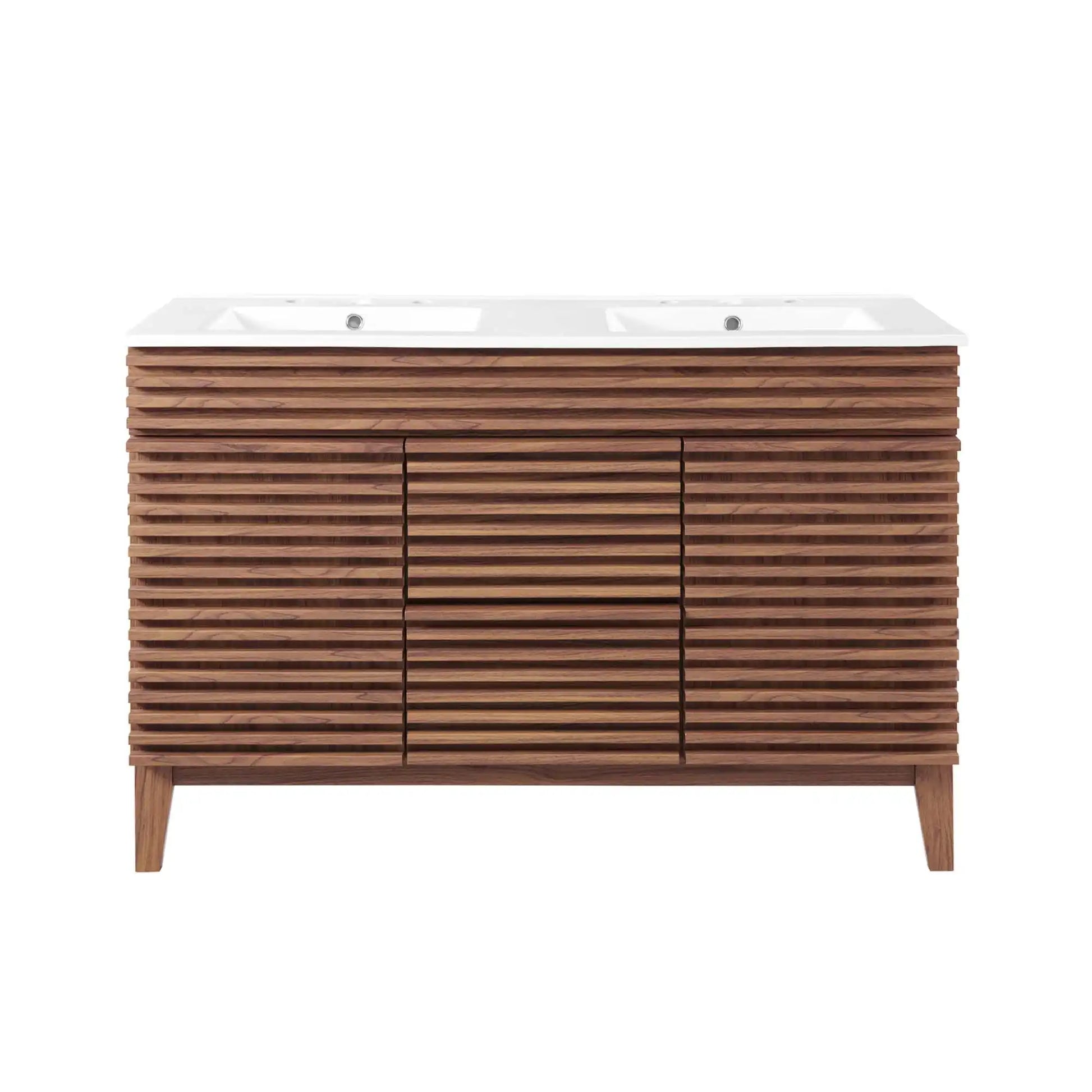 Render 48" Double Sink Bathroom Vanity by Modway - Best Buy Furniture