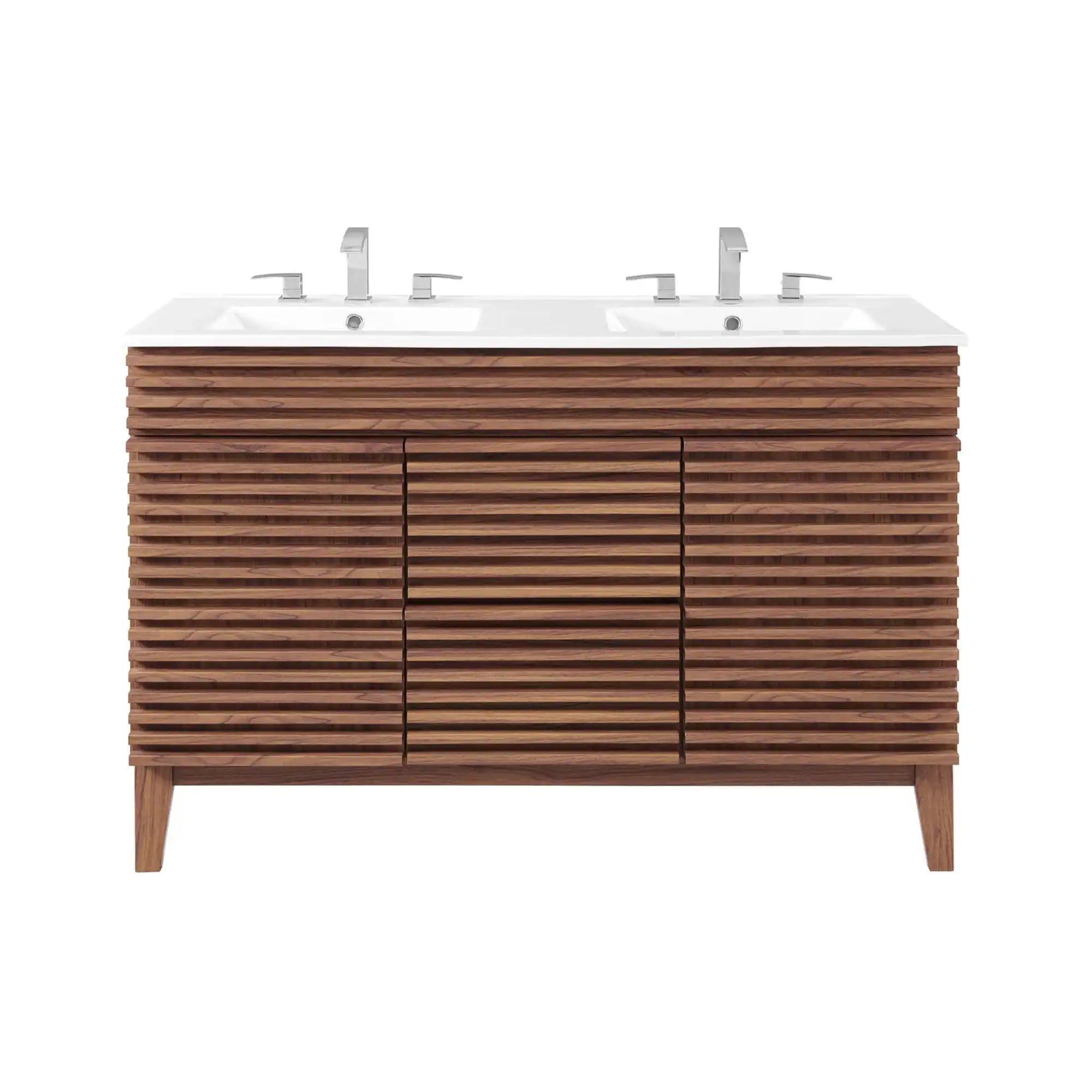 Render 48" Double Sink Bathroom Vanity by Modway - Best Buy Furniture