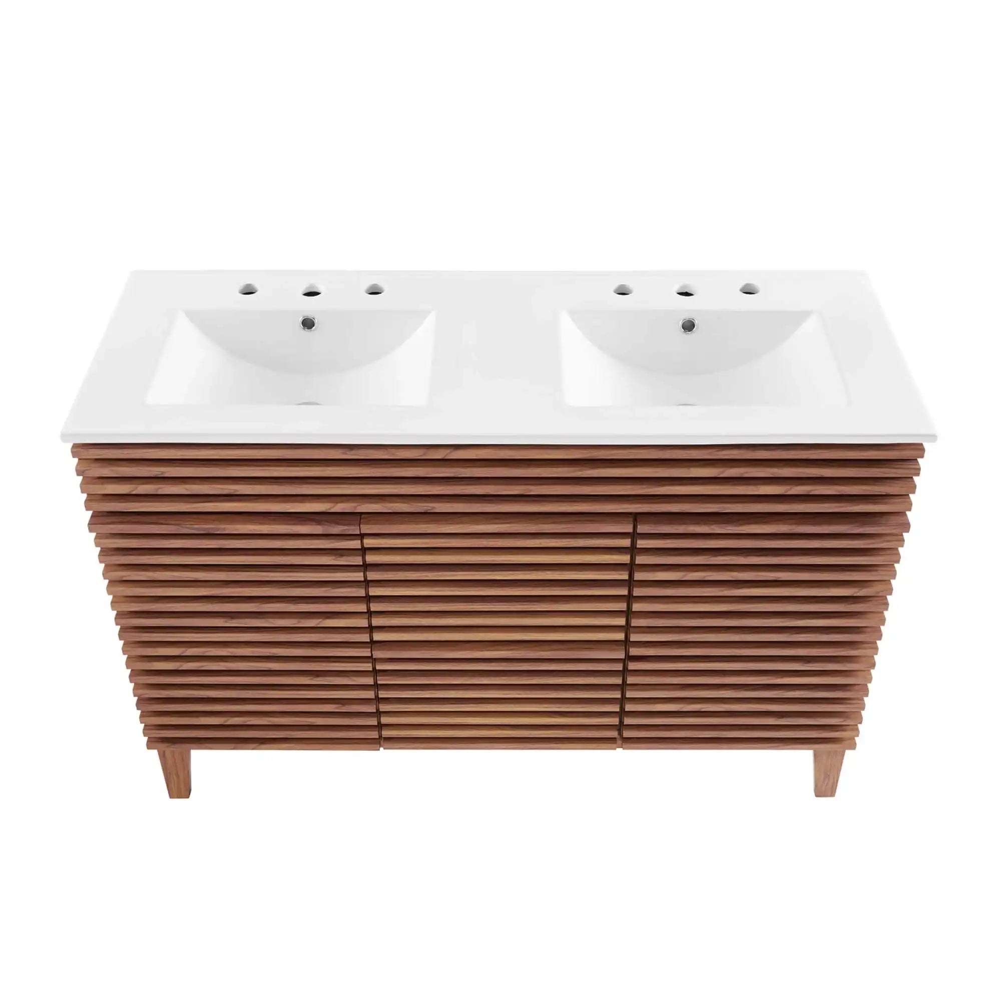 Render 48" Double Sink Bathroom Vanity by Modway - Best Buy Furniture