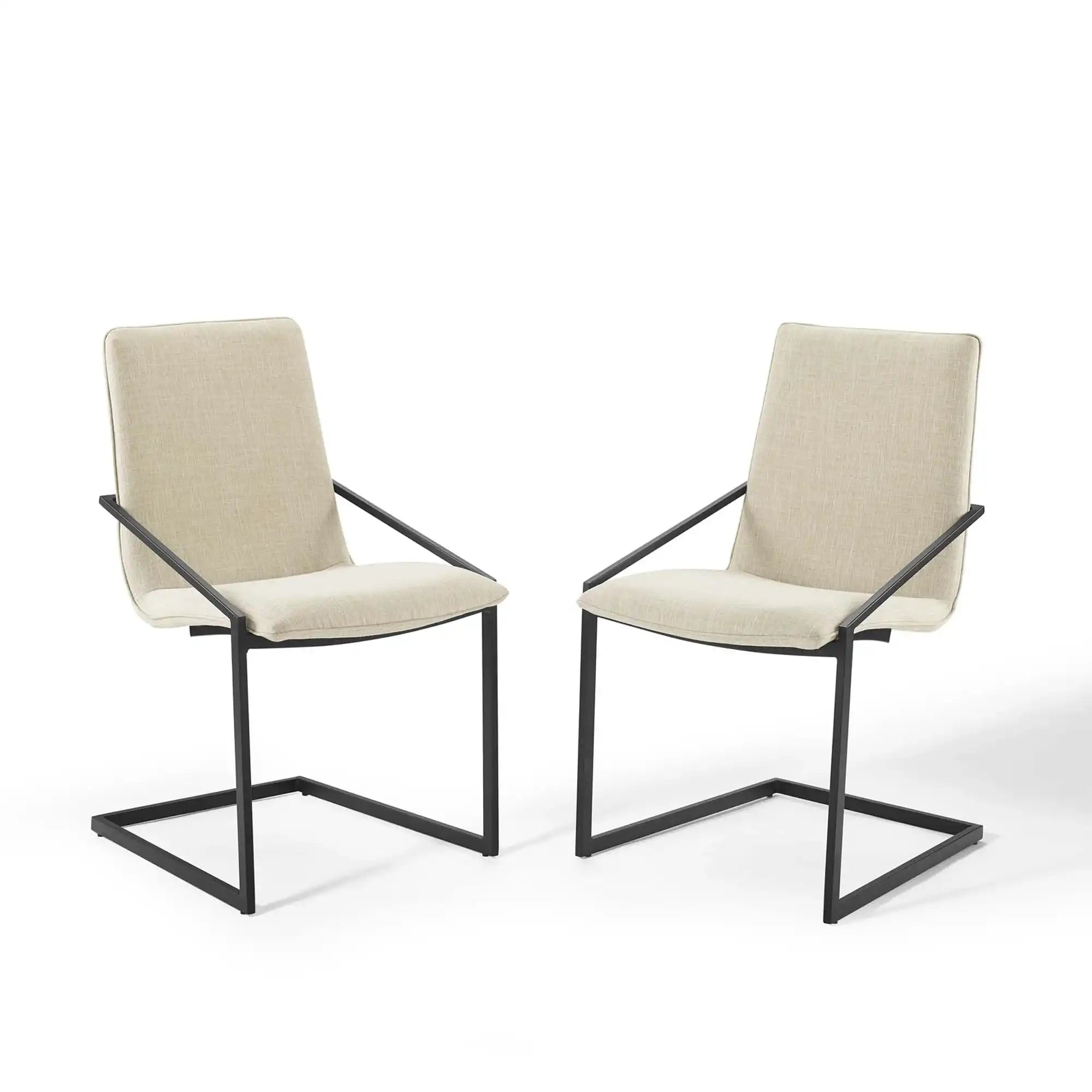 Pitch Upholstered Fabric Dining Armchair Set of 2 by Modway - Best Buy Furniture
