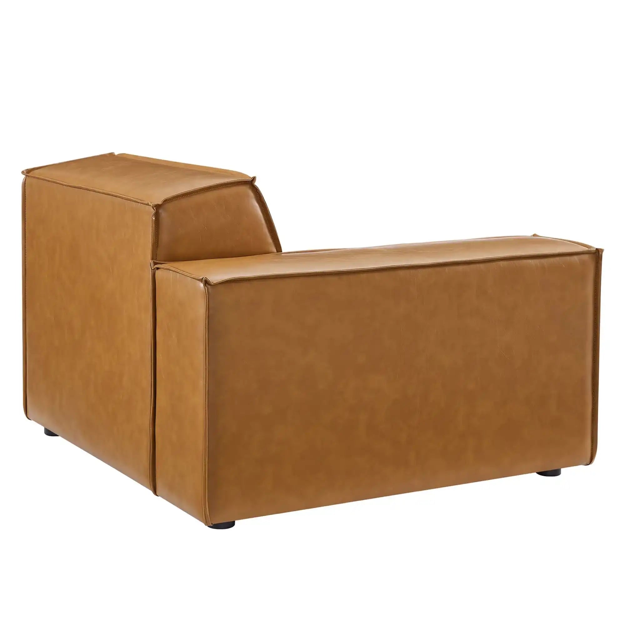 Restore Left-Arm Vegan Leather Sectional Sofa Chair by Modway - Best Buy Furniture
