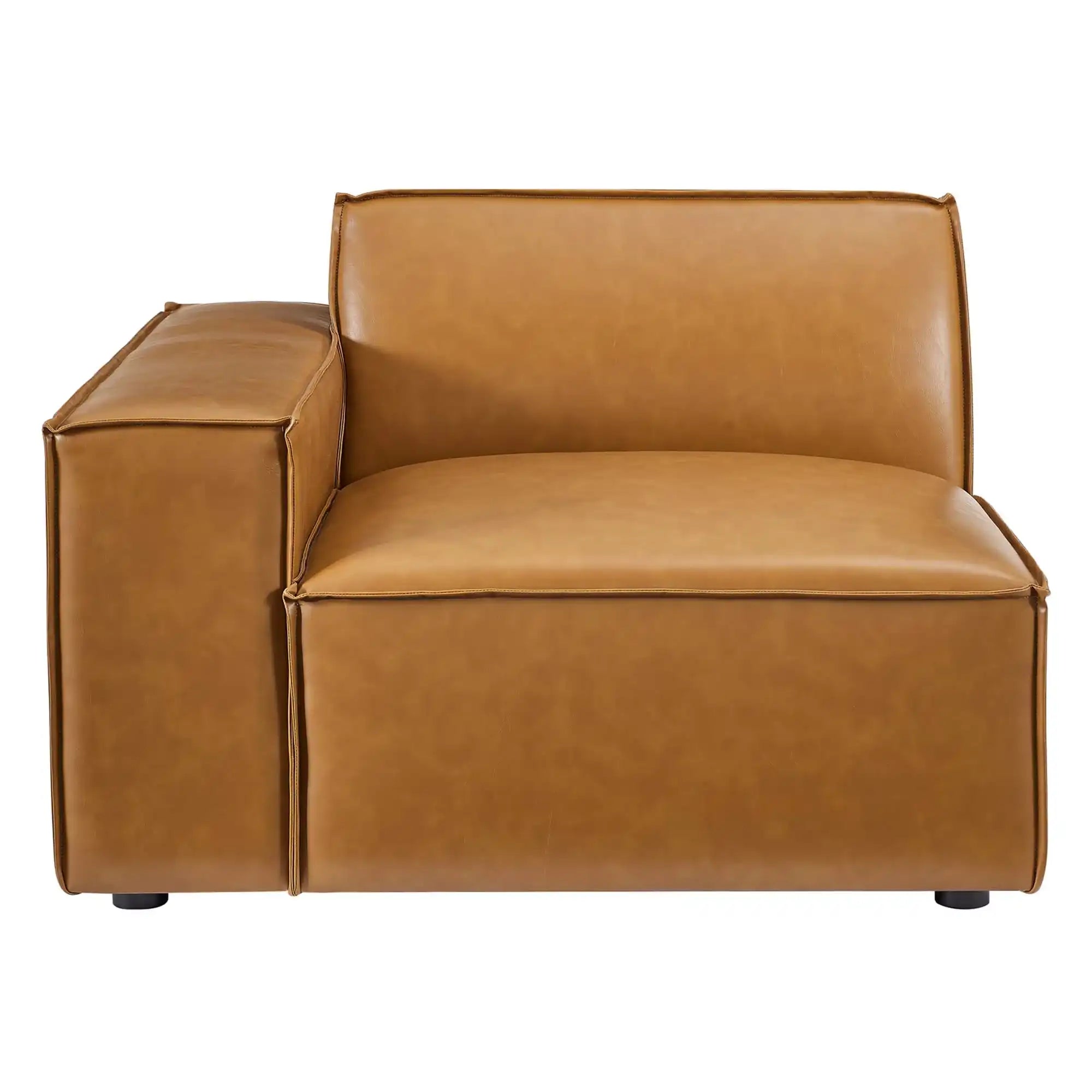 Restore Left-Arm Vegan Leather Sectional Sofa Chair by Modway - Best Buy Furniture