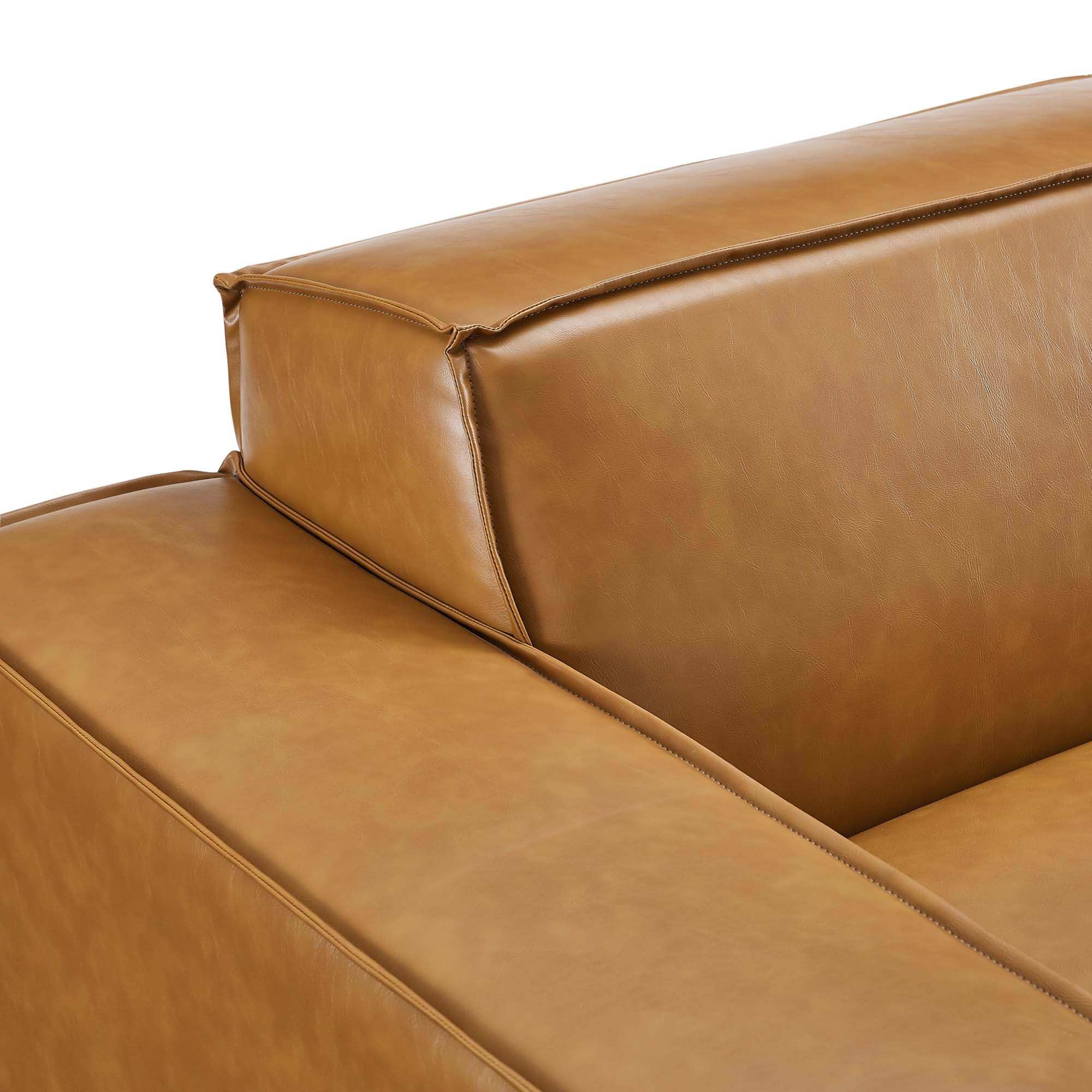Restore Left-Arm Vegan Leather Sectional Sofa Chair by Modway - Best Buy Furniture