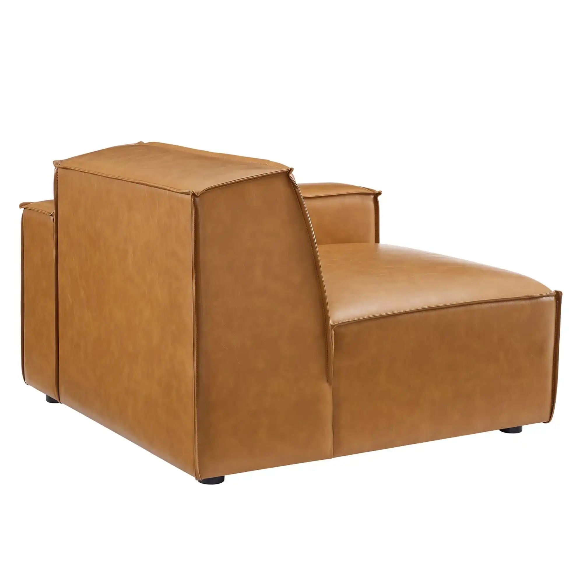 Restore Right-Arm Vegan Leather Sectional Sofa Chair by Modway - Best Buy Furniture