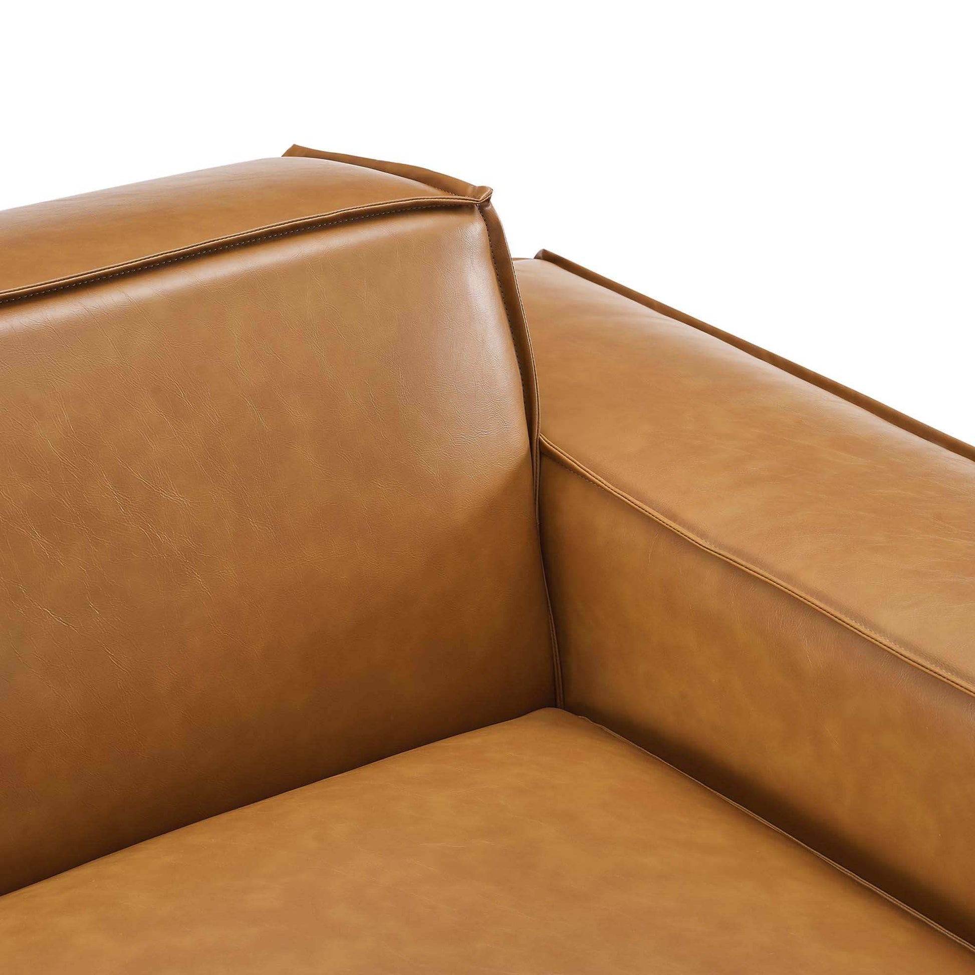 Restore Right-Arm Vegan Leather Sectional Sofa Chair by Modway - Best Buy Furniture