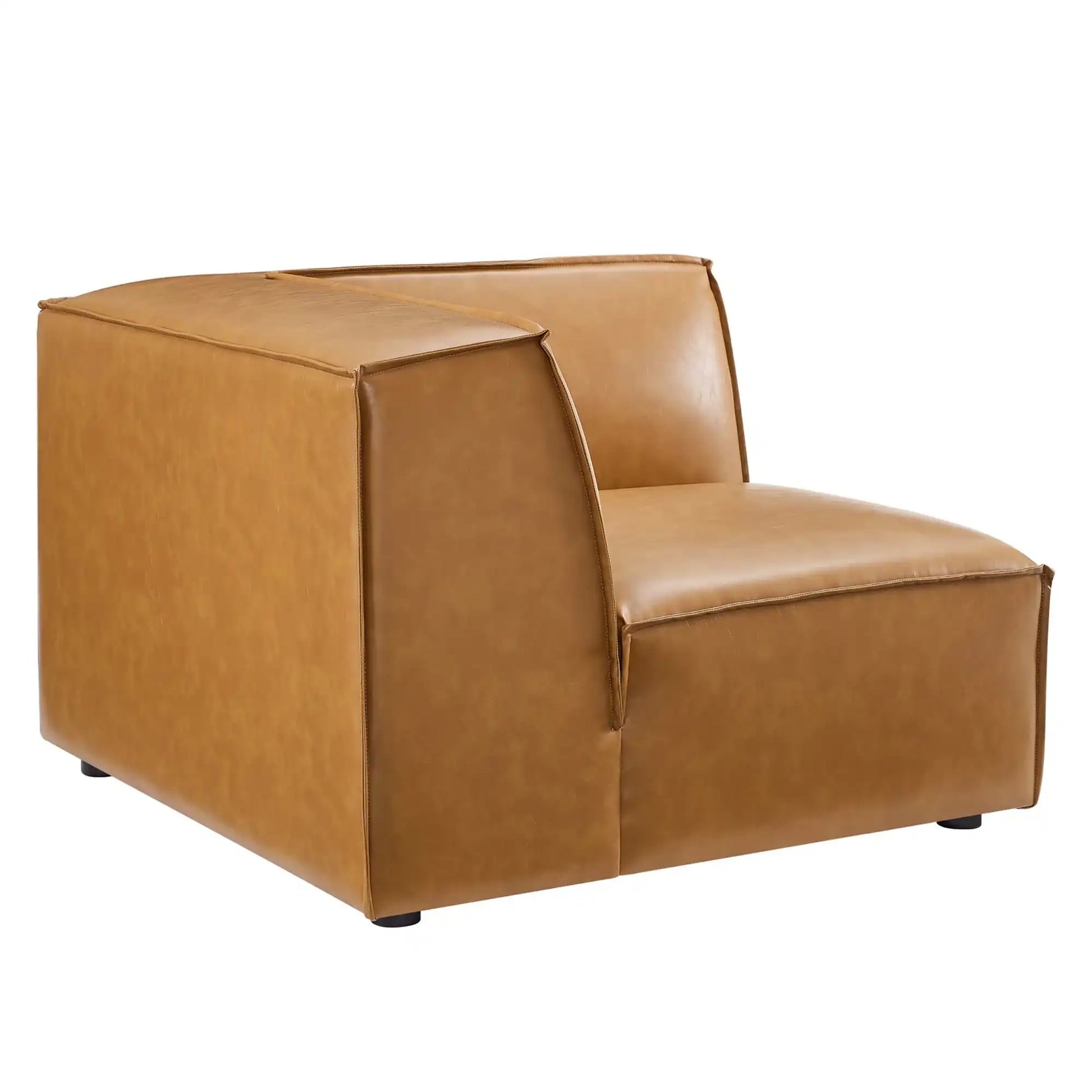 Restore Vegan Leather Sectional Sofa Corner Chair by Modway - Best Buy Furniture