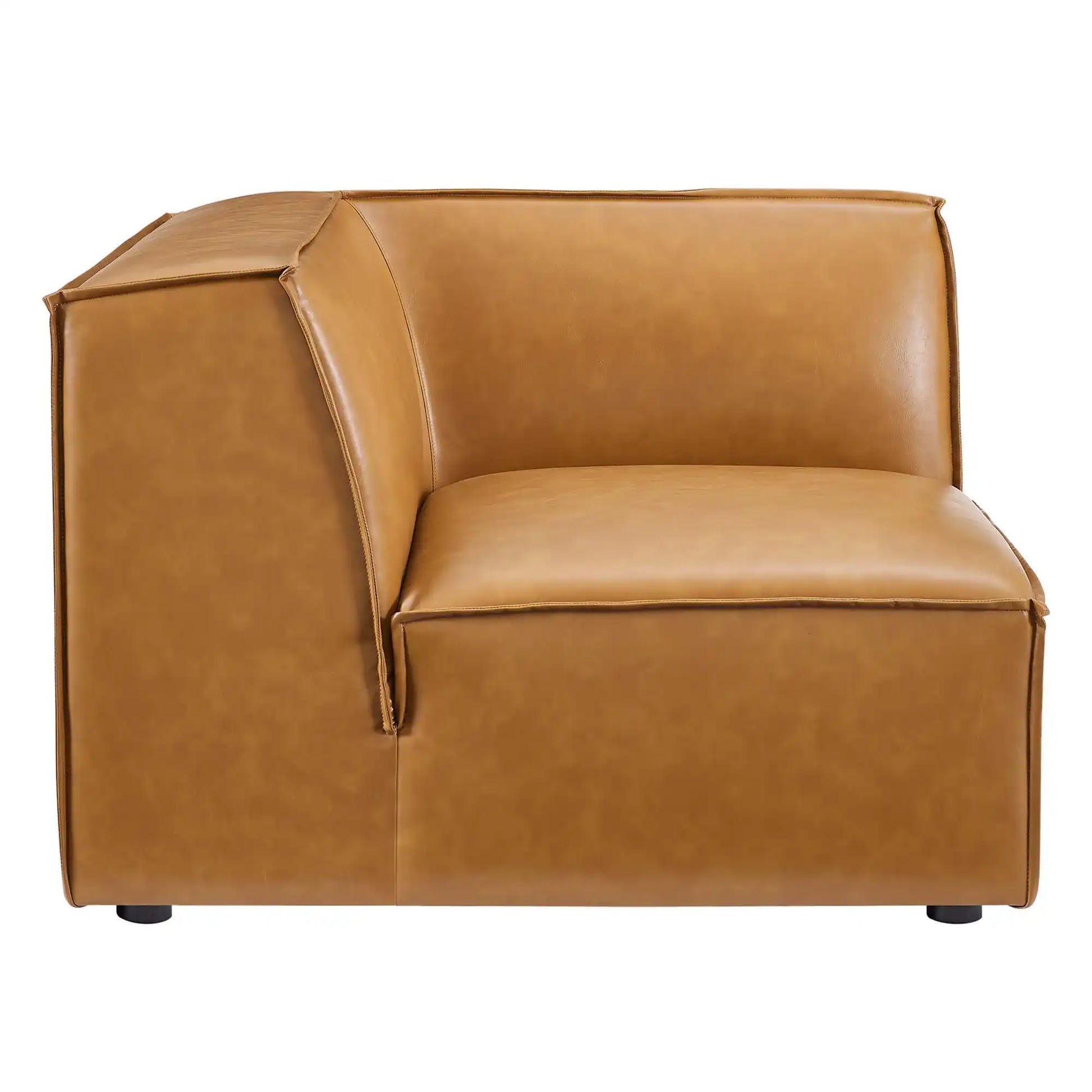 Restore Vegan Leather Sectional Sofa Corner Chair by Modway - Best Buy Furniture