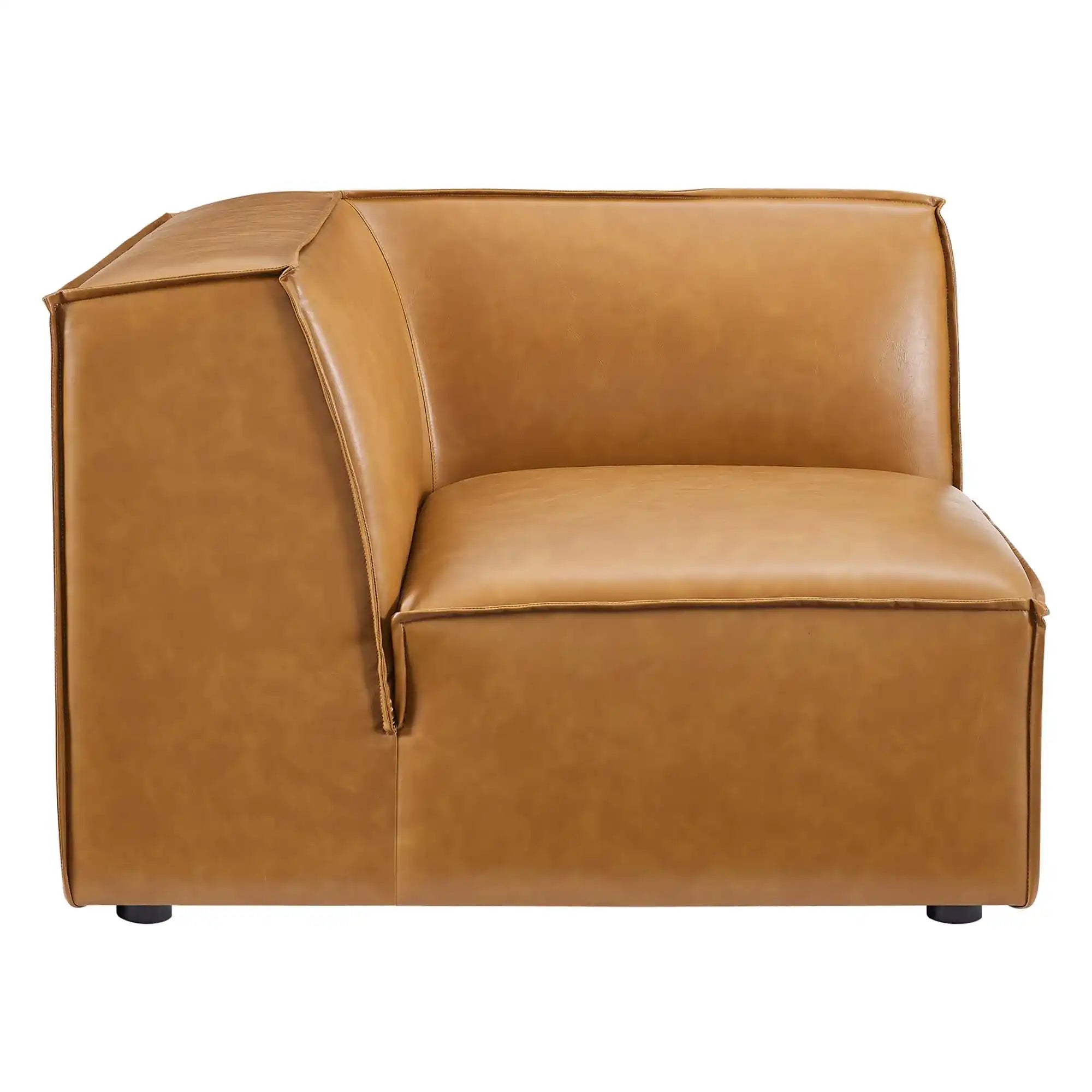 Restore Vegan Leather Sectional Sofa Corner Chair by Modway - Best Buy Furniture