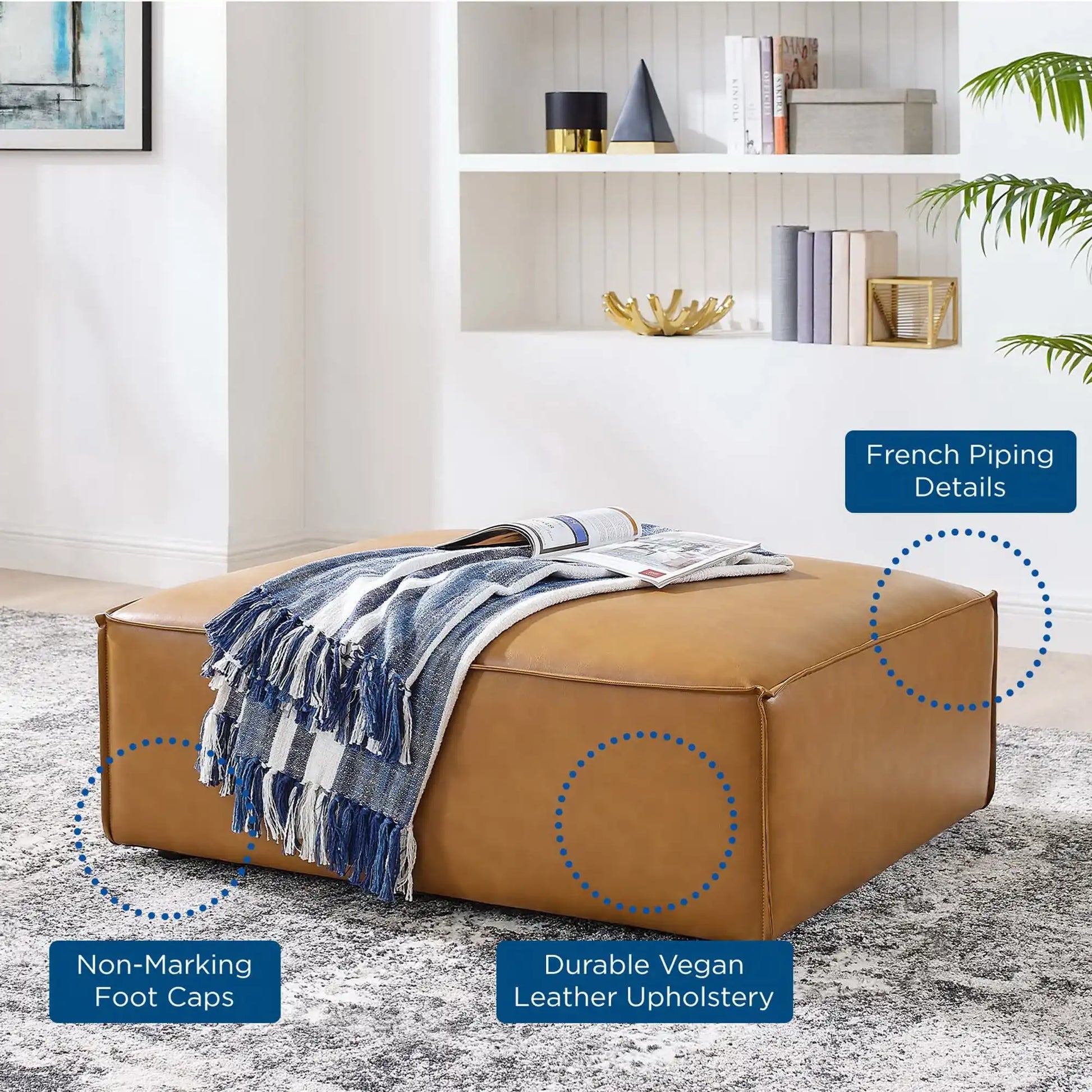 Restore Vegan Leather Ottoman by Modway - Best Buy Furniture