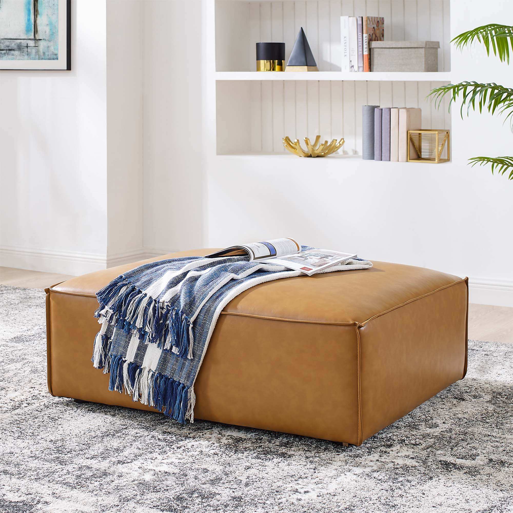 Restore Vegan Leather Ottoman by Modway - Best Buy Furniture