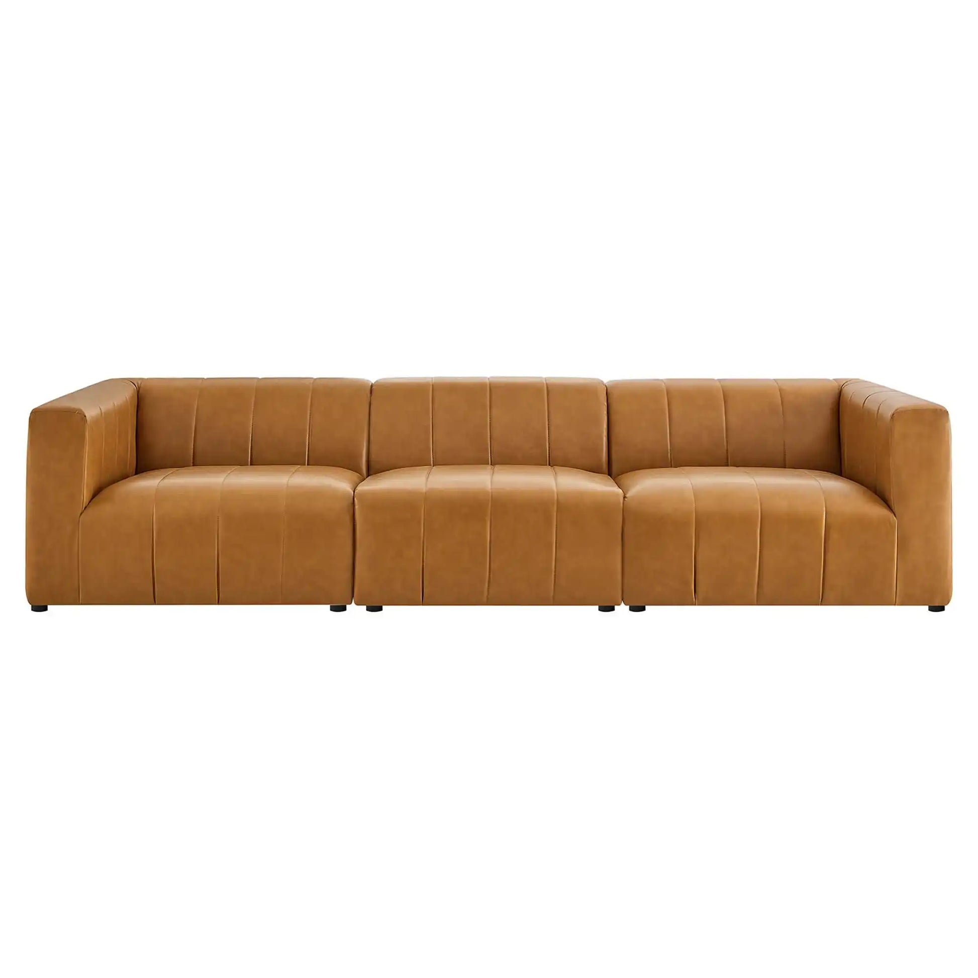Bartlett 3-Piece Vegan Leather Sofa by Modway - Best Buy Furniture