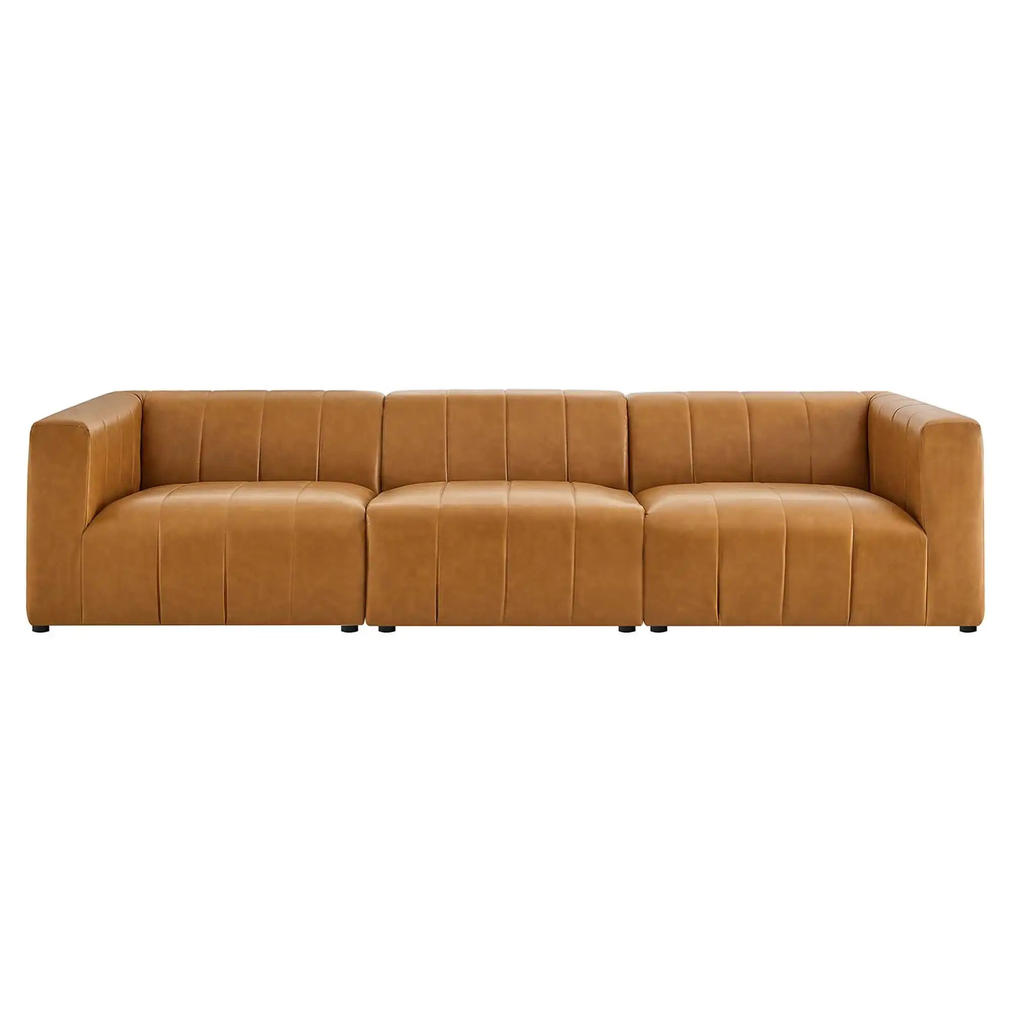 Bartlett 3-Piece Vegan Leather Sofa by Modway - Best Buy Furniture