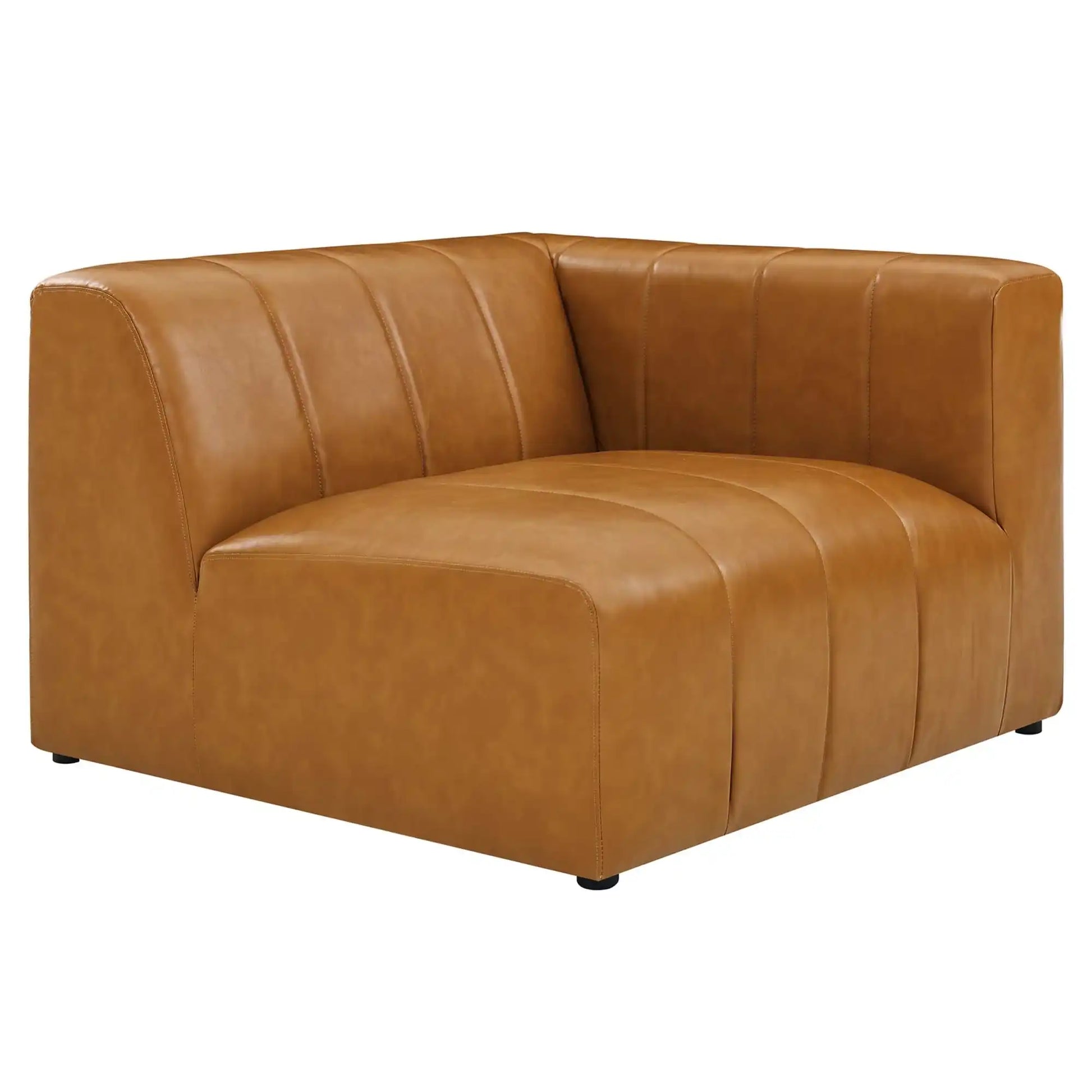 Bartlett 5-Piece Vegan Leather Sectional Sofa by Modway - Best Buy Furniture