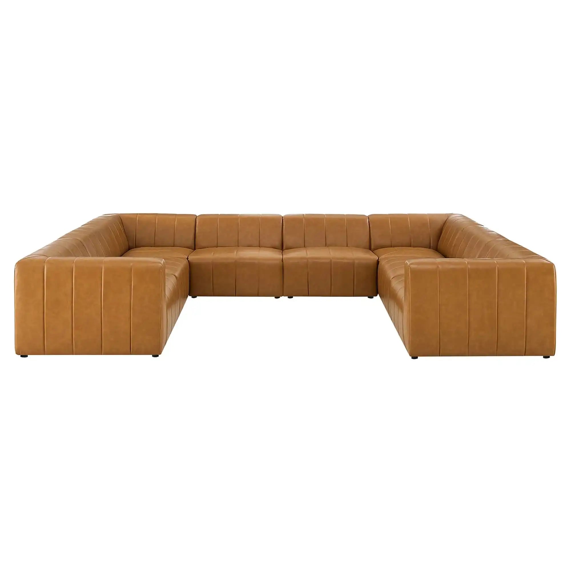 Bartlett 8-Piece Vegan Leather Sectional Sofa by Modway - Best Buy Furniture