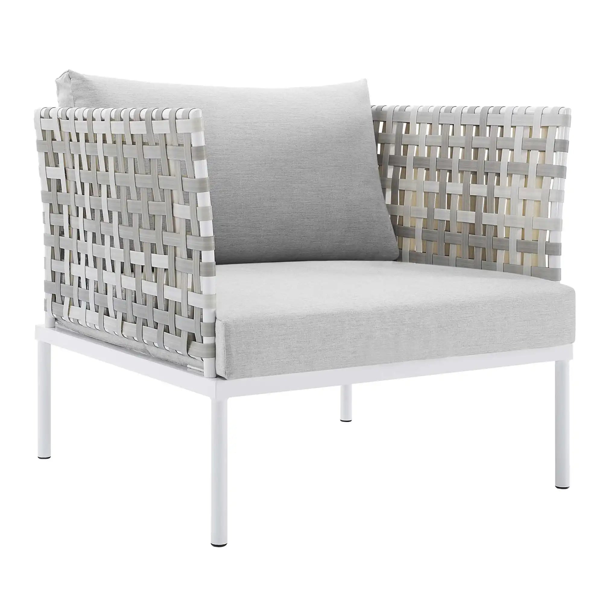 Harmony Sunbrella� Basket Weave Outdoor Patio Aluminum Armchair by Modway - Best Buy Furniture